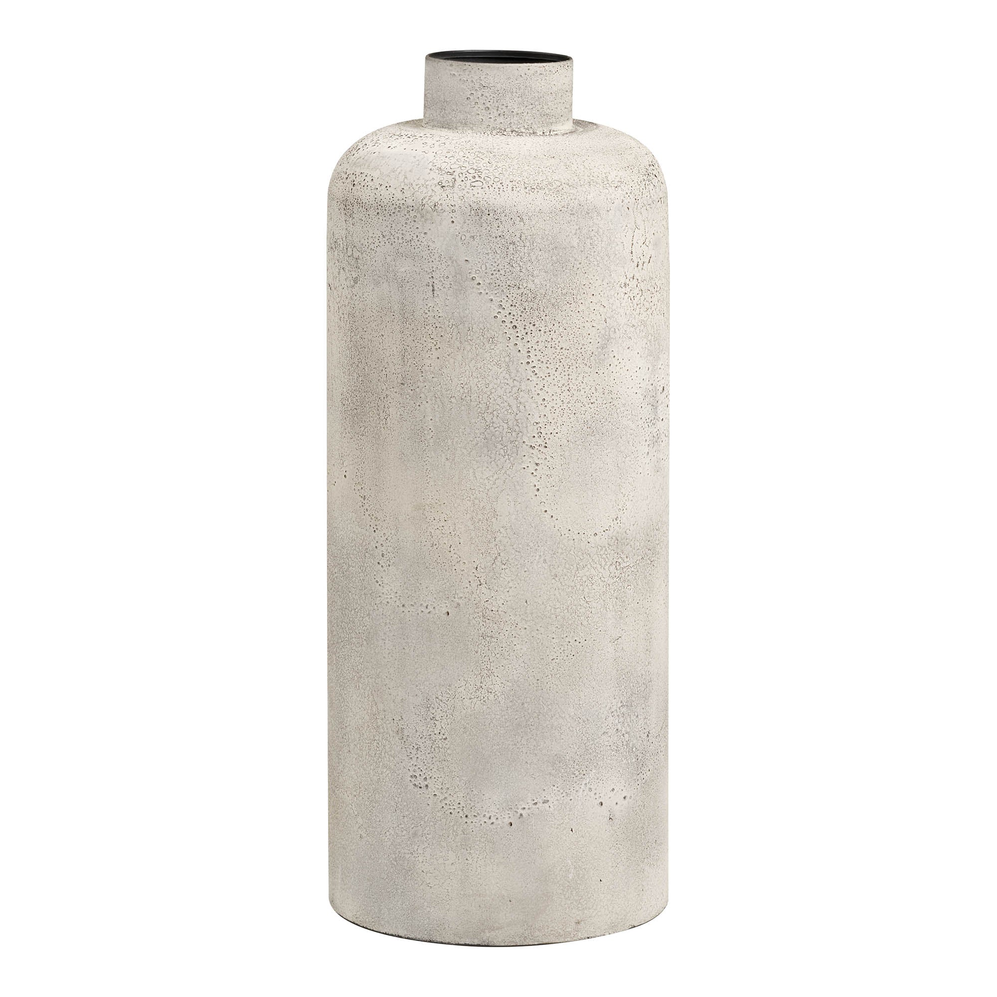 Hou Decoratieve Pot - Decoratieve pot, metaal, antiek beige ø24x60,5 cm