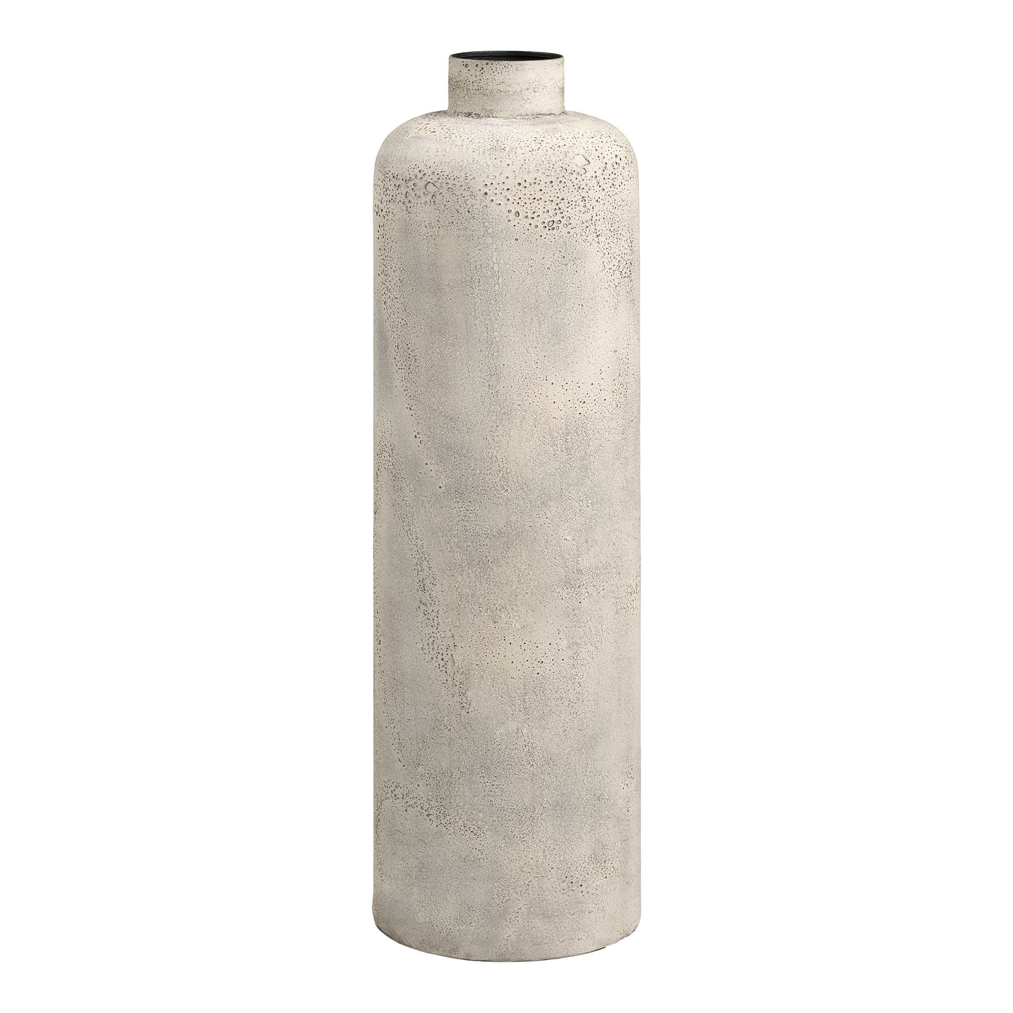 Hou Decoratieve Pot - Decoratieve pot, metaal, antiek beige ø24x78,5 cm