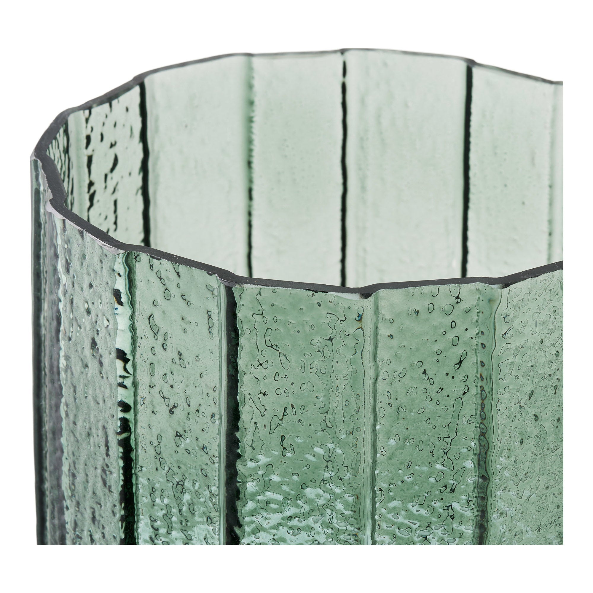 Bloempot - Bloempot, glas, posygroen, ø15x15 cm