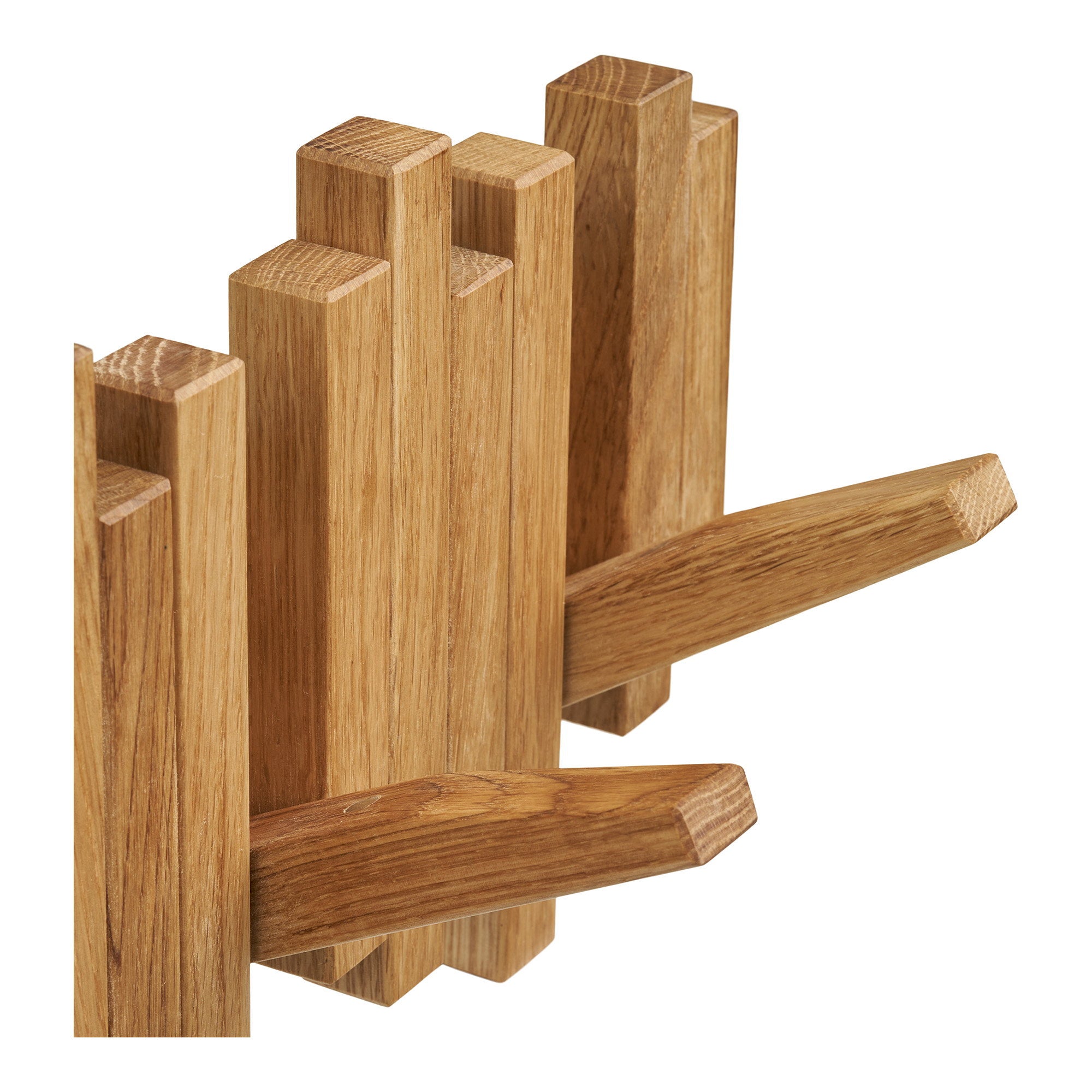 Caltra Kapstok - Kapstok, eiken, naturel 3x40x18 cm