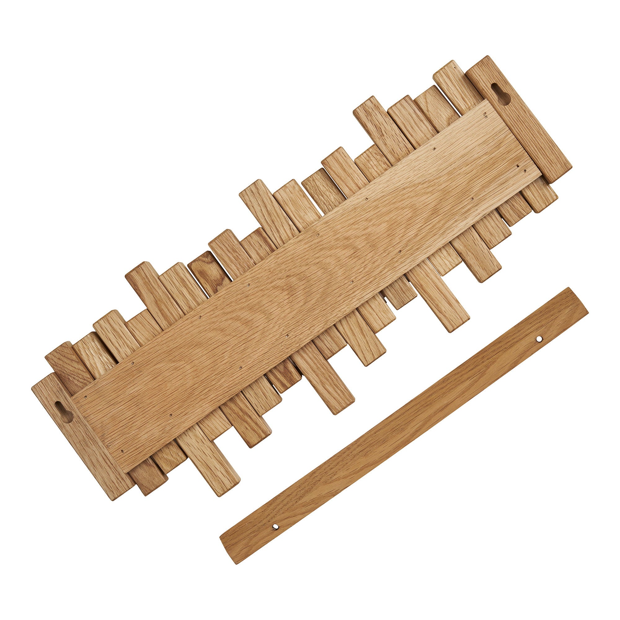 Caltra Kapstok - Kapstok, eiken, naturel 3x40x18 cm