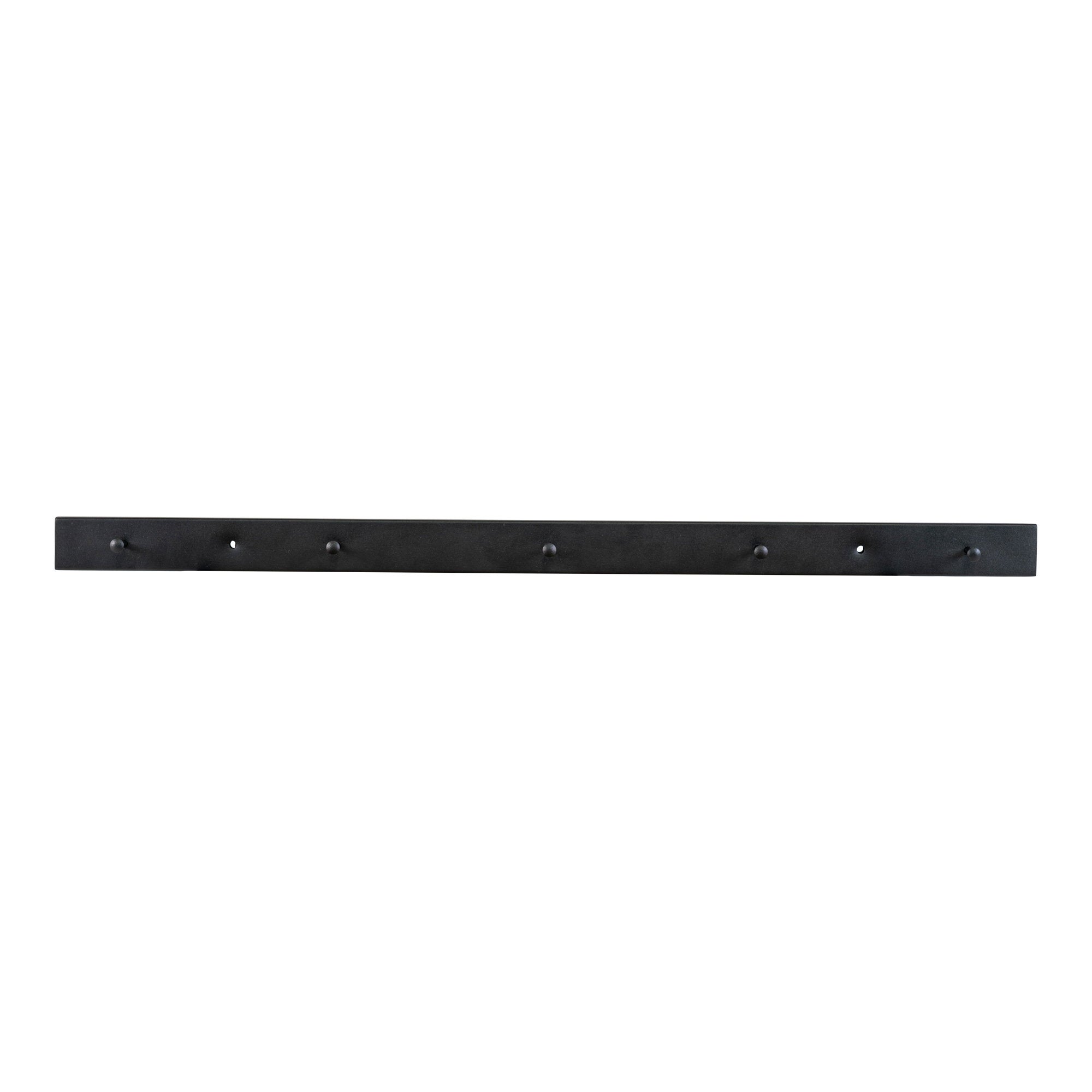 Vita Coat rack - kapstok, staal, zwart 70x4x4 cm