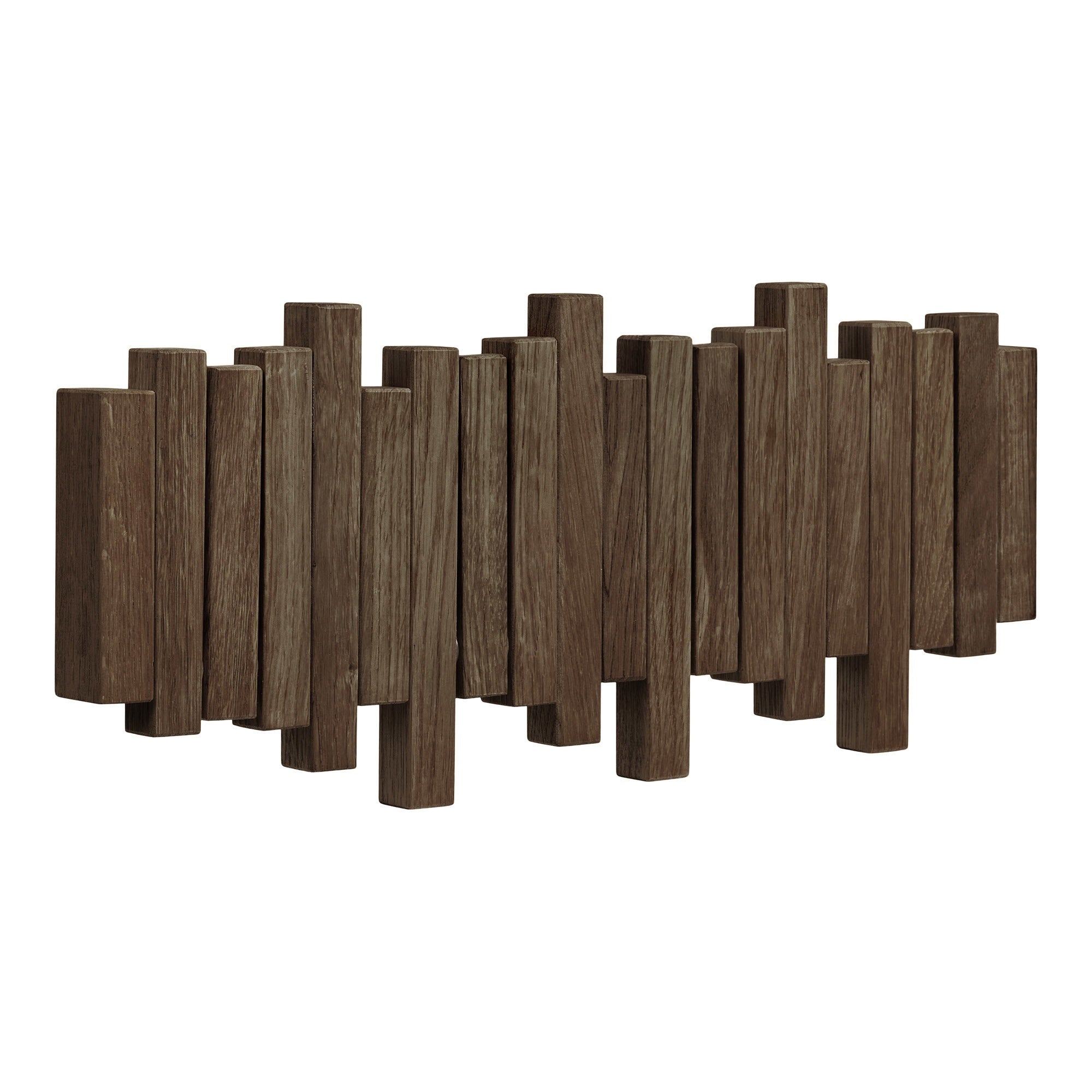 Caltra Coat Rack - Kapstok, eiken, donkerbruin 40x18 cm