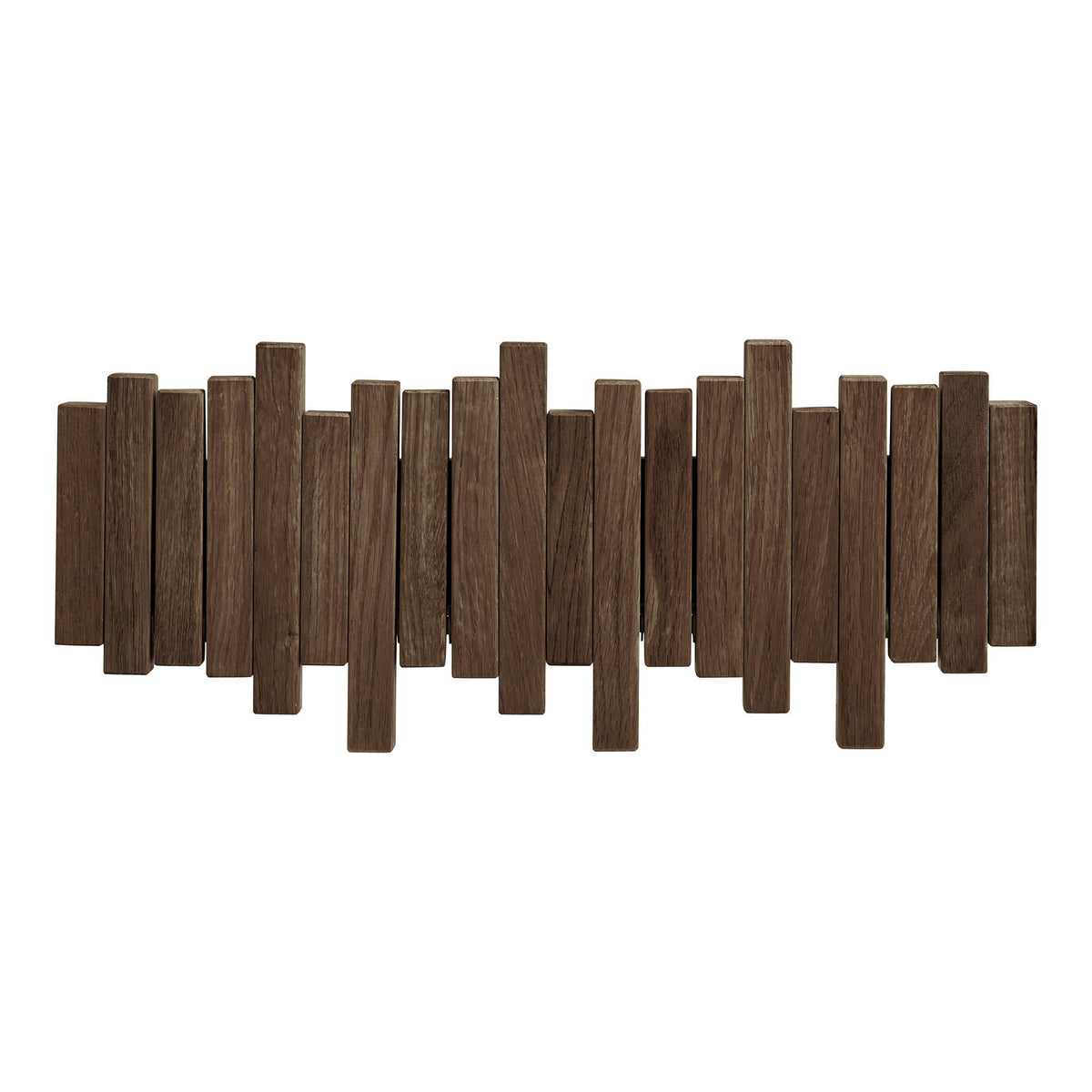 Caltra Coat Rack - Kapstok, eiken, donkerbruin 40x18 cm