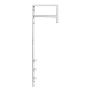 Trento Kledingrek - Kledingrek, metaal, wit 3x30x82 cm