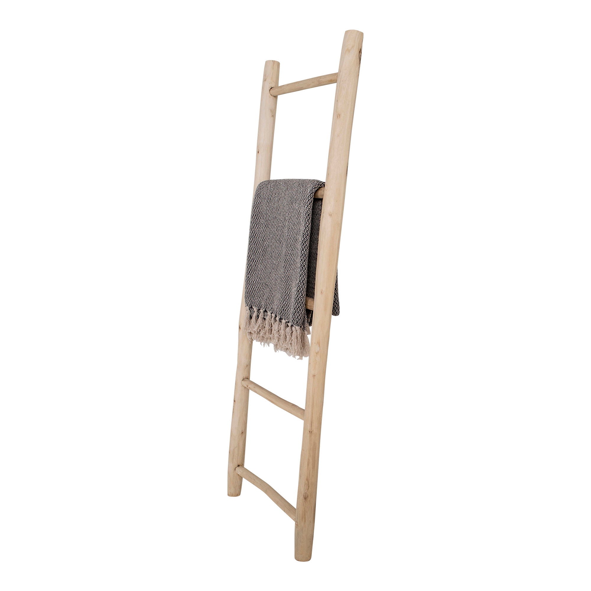 Decoratieve ladder - Decoratieve ladder, teak, naturel 50x150 cm