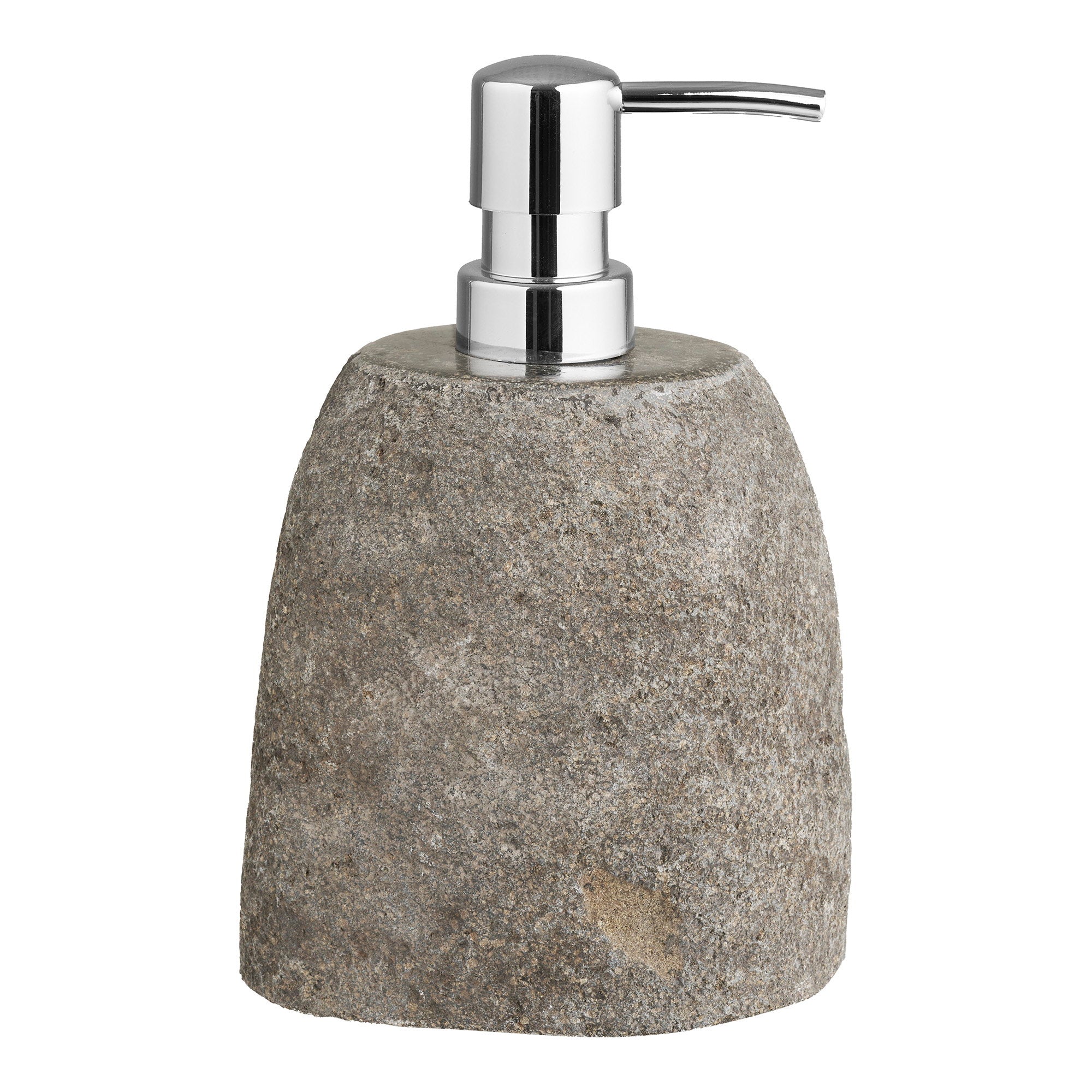 Gara Zeepdispenser - Zeepdispenser, riverstone, naturel 11x8x18 cm