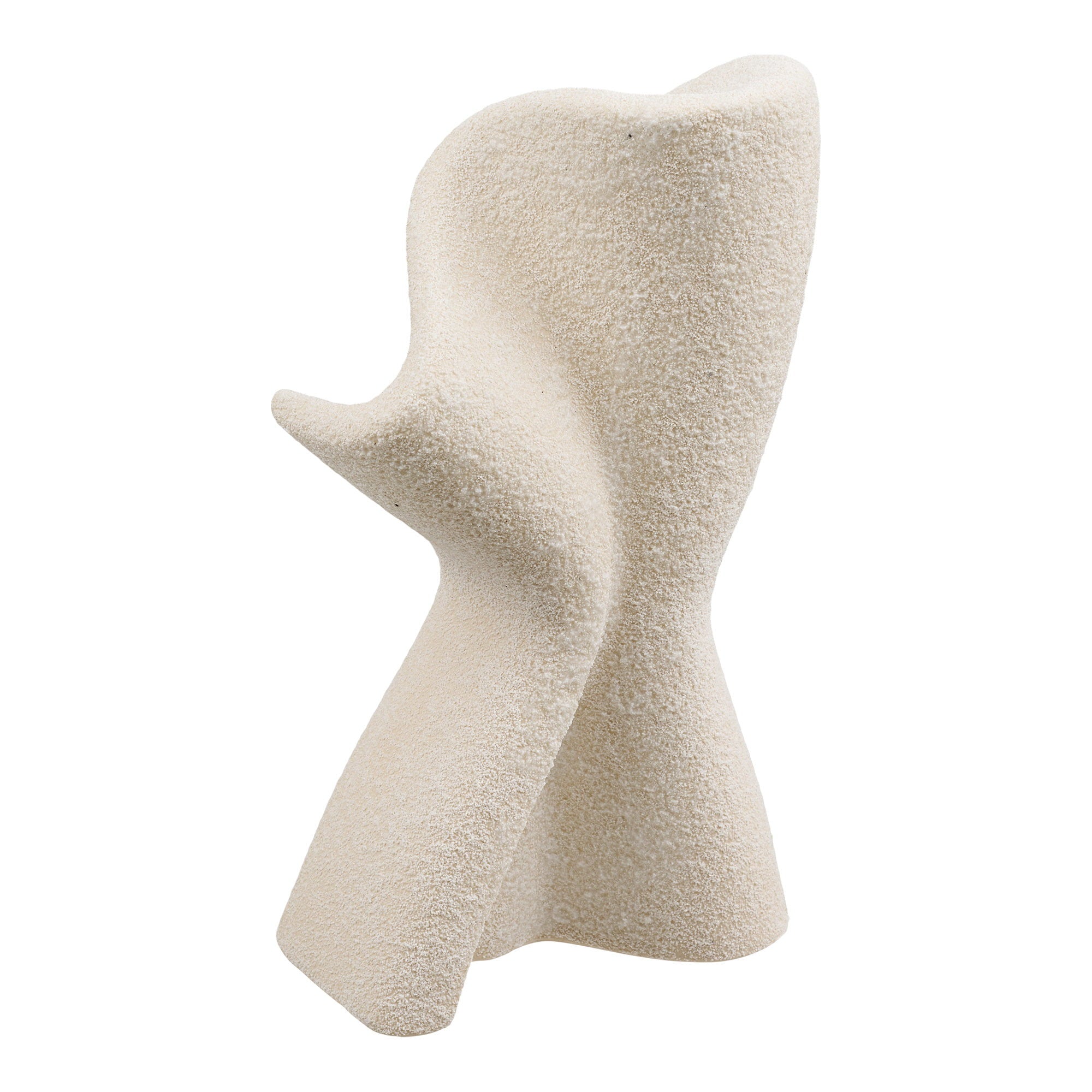 Decoratie - Decoratie, keramisch, wit, 13x6,5x23 cm