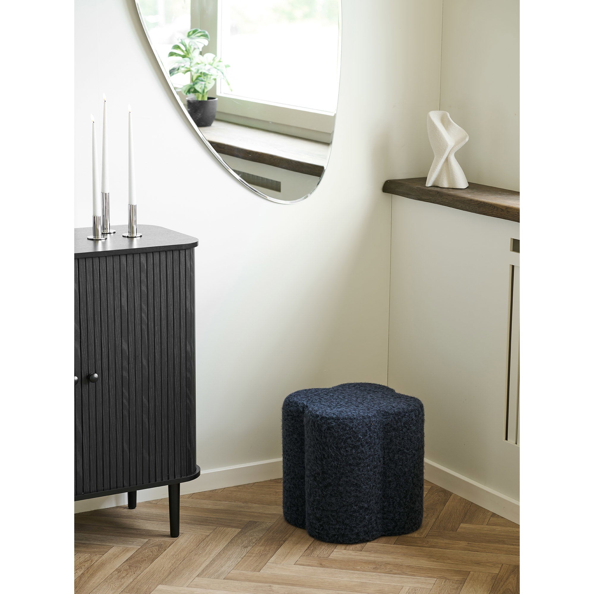 Decoratie - Decoratie, keramisch, wit, 13x6,5x23 cm