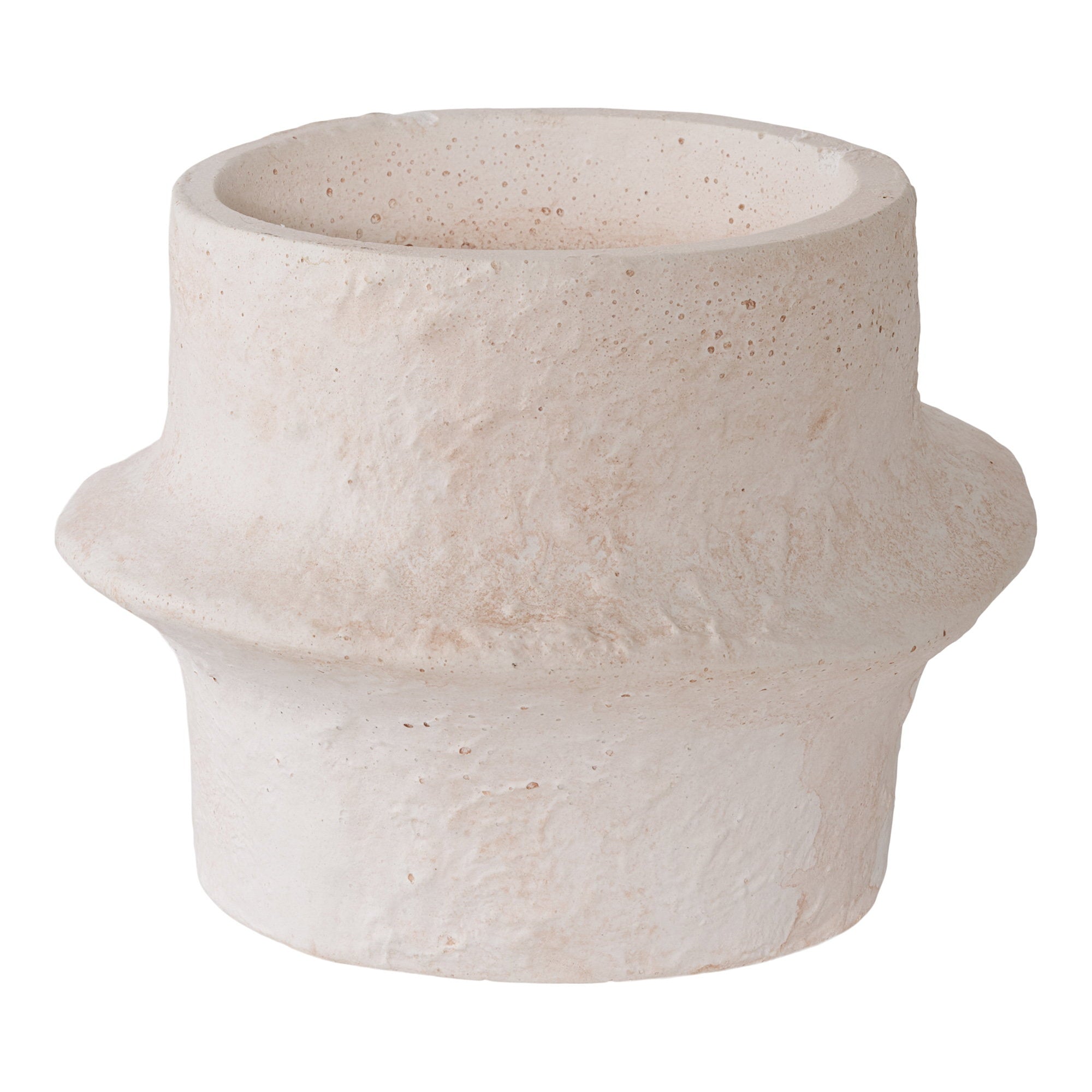 Kaarsenhouder - kaarsenhouder, cement, wit, set van 2