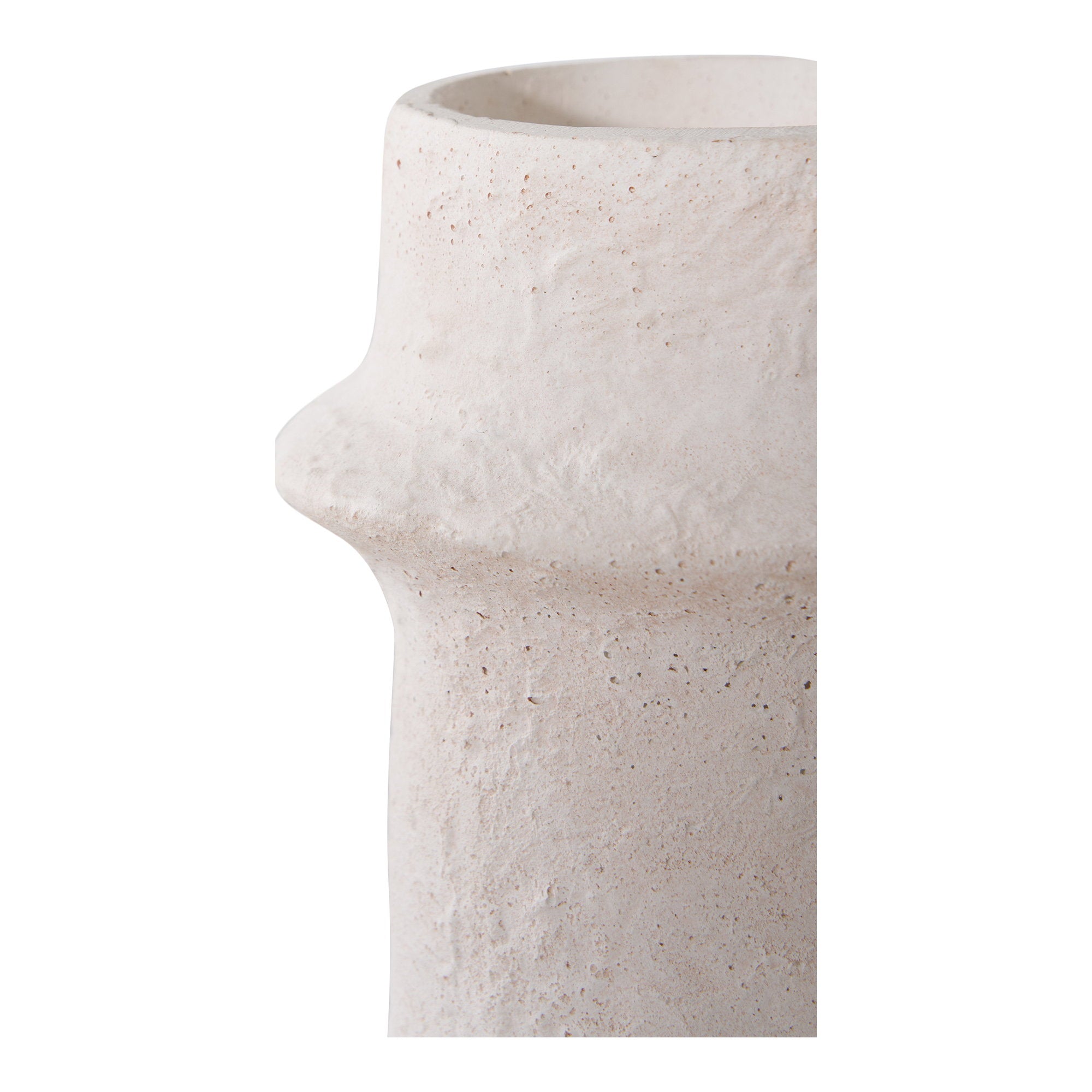 Kaarsenhouder - kaarsenhouder, cement, wit, set van 2