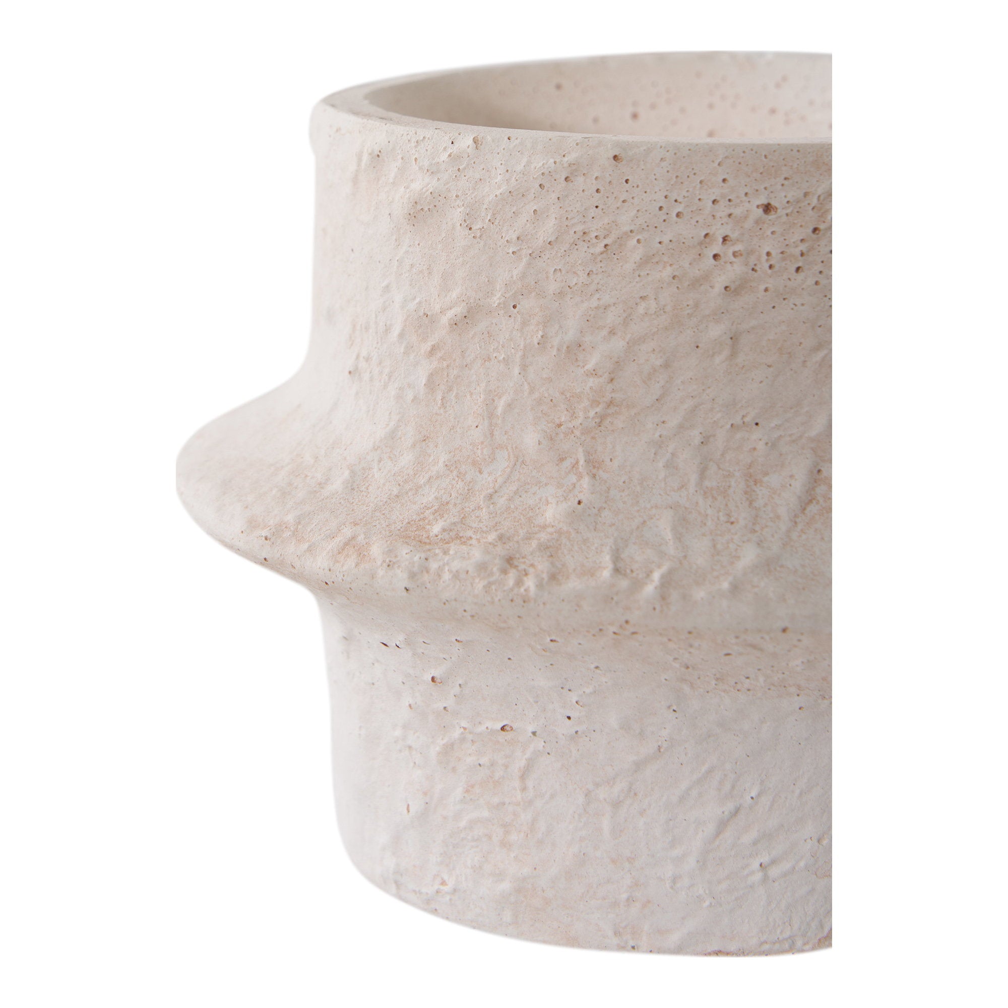 Kaarsenhouder - kaarsenhouder, cement, wit, set van 2