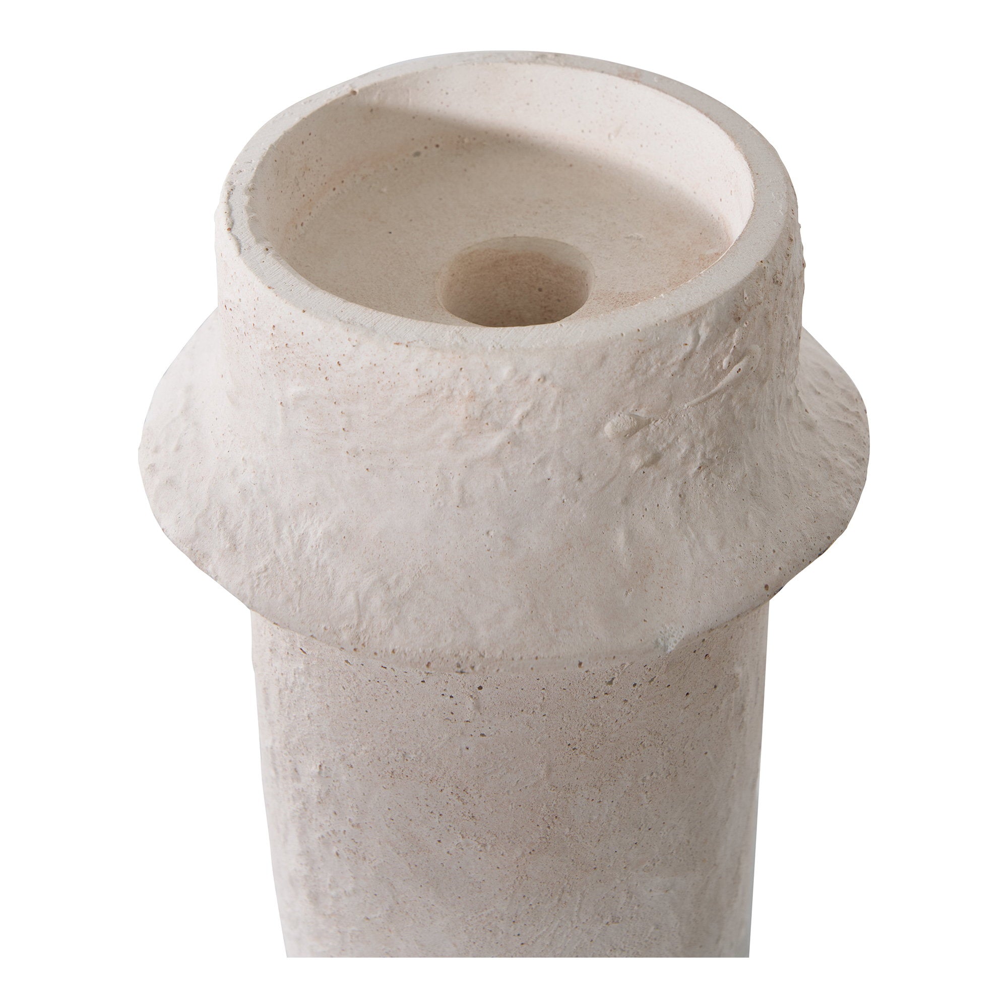 Kaarsenhouder - kaarsenhouder, cement, wit, set van 2