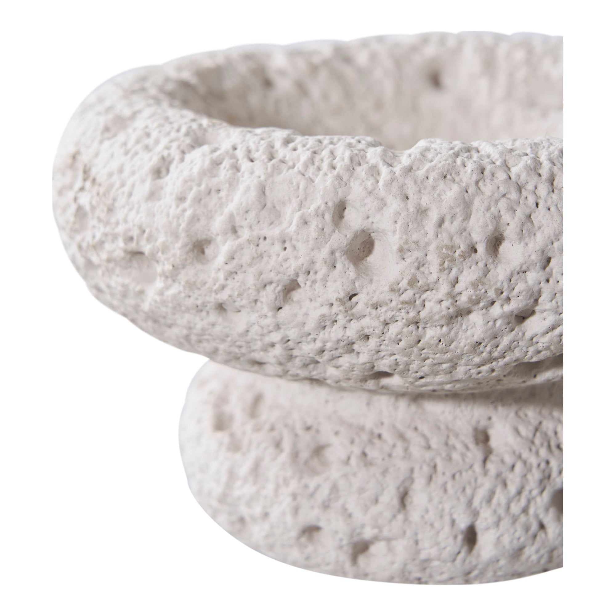 Kaarsenhouder - Kaarsenhouder, cement, grijs, set van 2