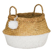 PomPom, maat M, witte mand van zeegras