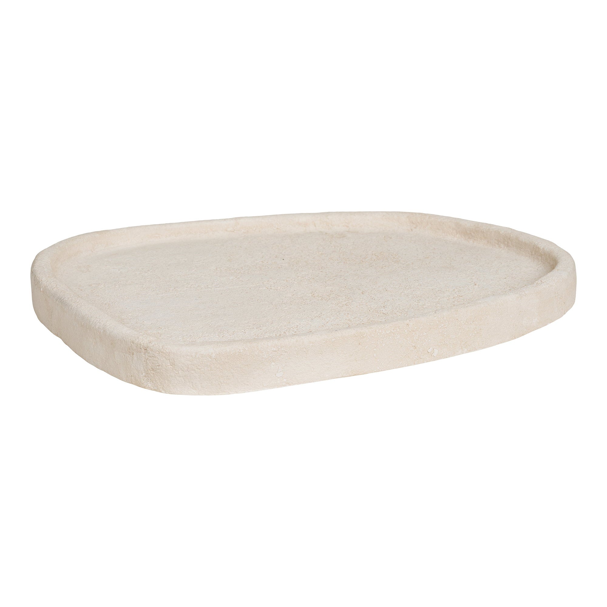 Dienblad - Dienblad, cement, beige 35x30x2,5 cm