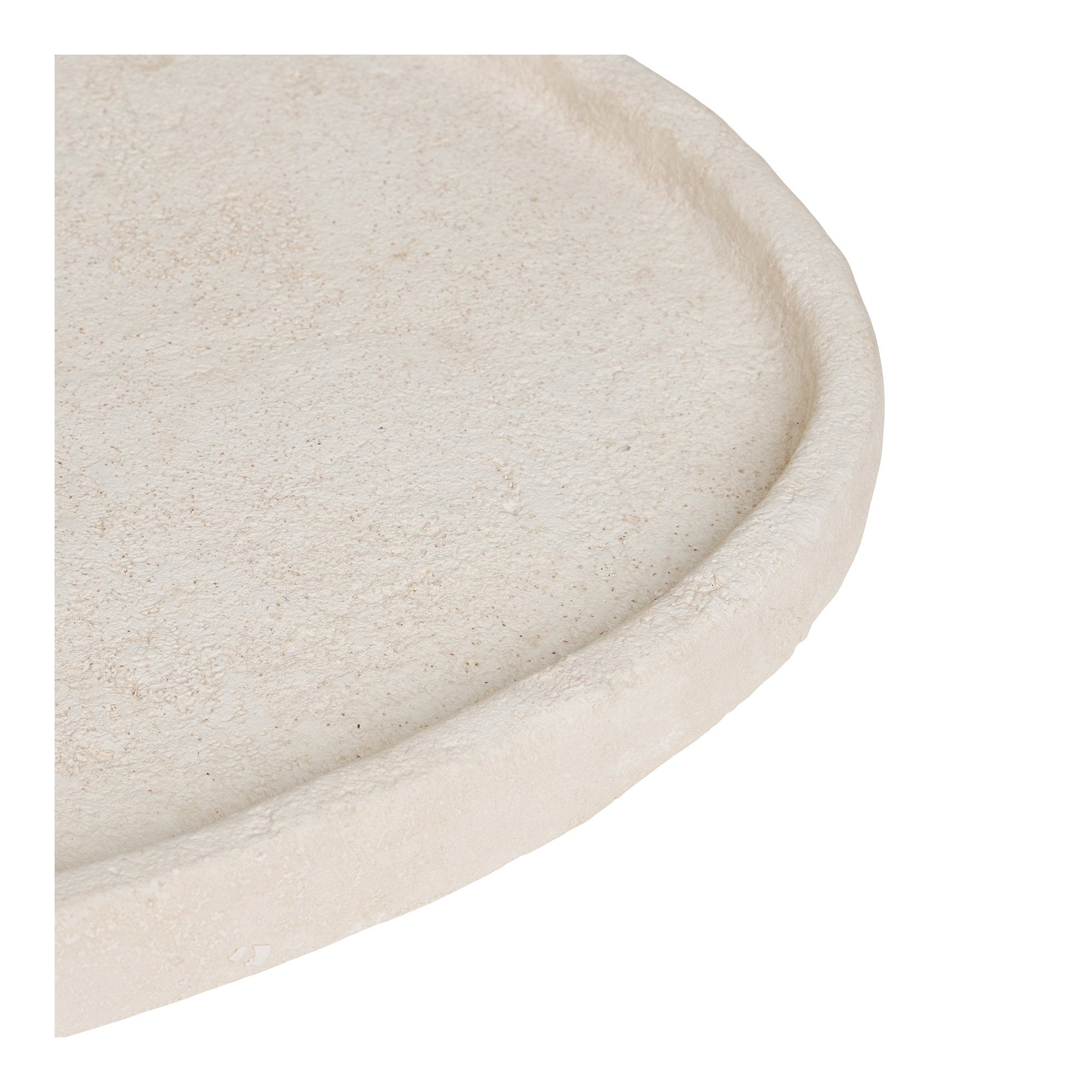Dienblad - Dienblad, cement, beige 35x30x2,5 cm