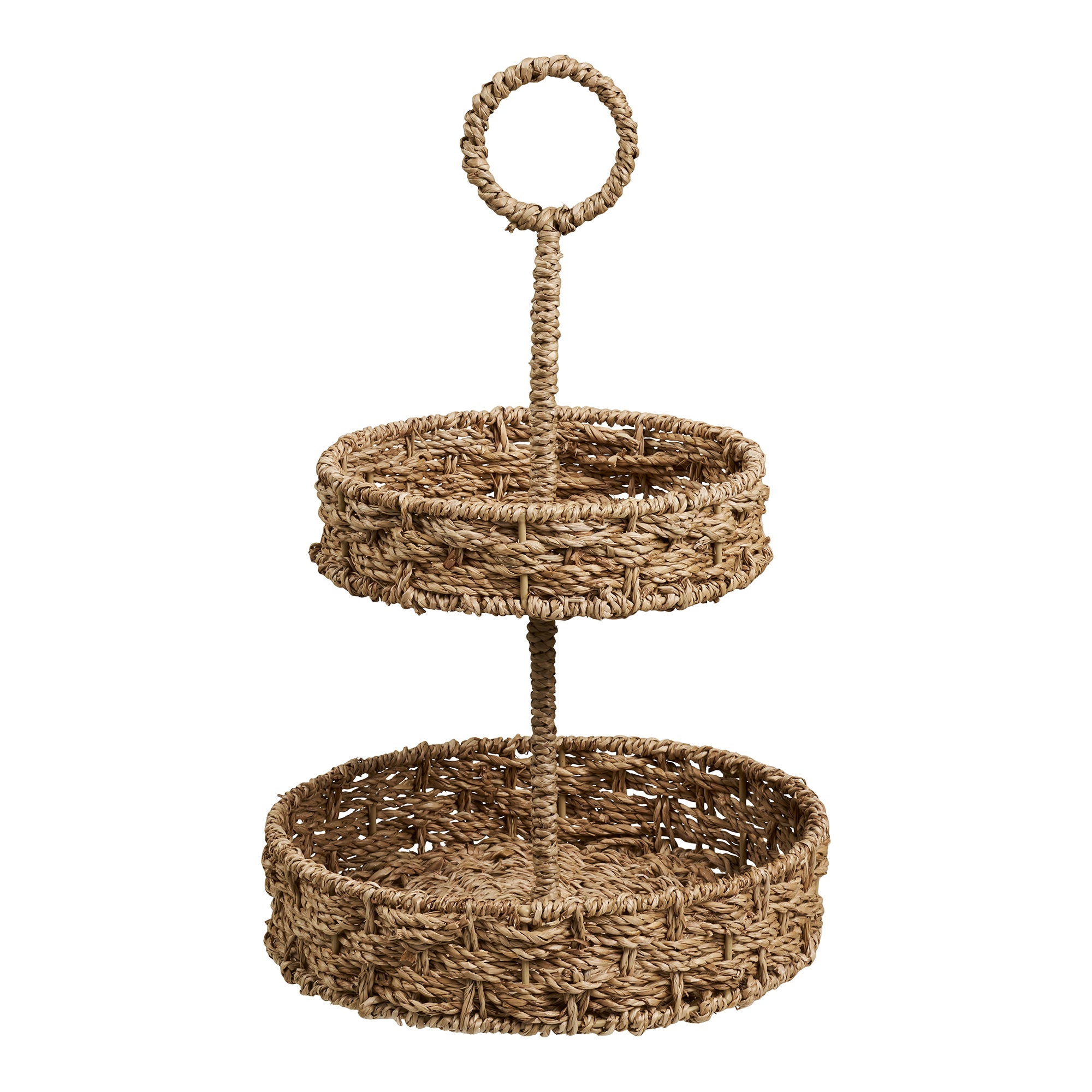 Rifbjerg Tray - Dienblad, zeegras, naturel ø25x40,5 cm