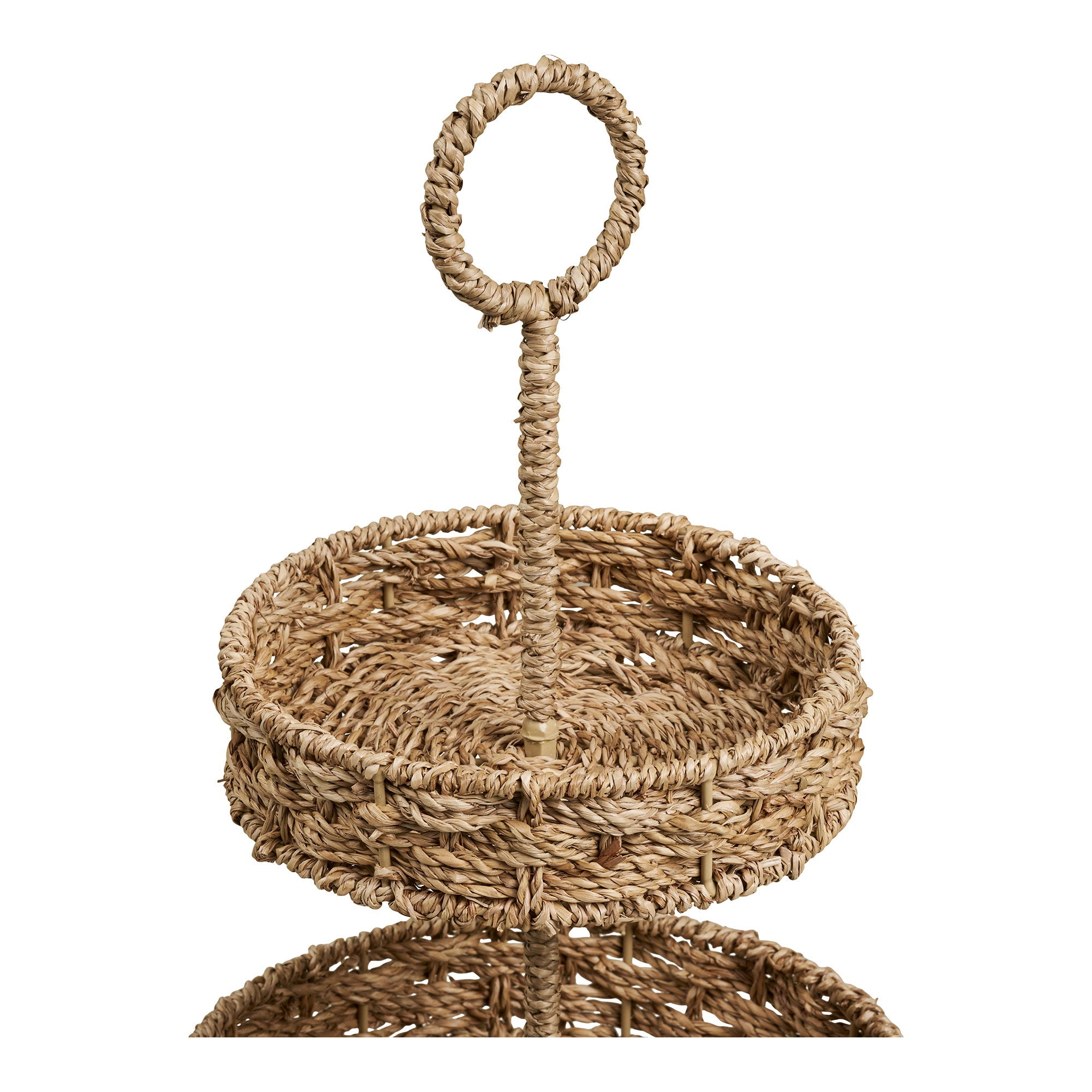 Rifbjerg Tray - Dienblad, zeegras, naturel ø25x40,5 cm