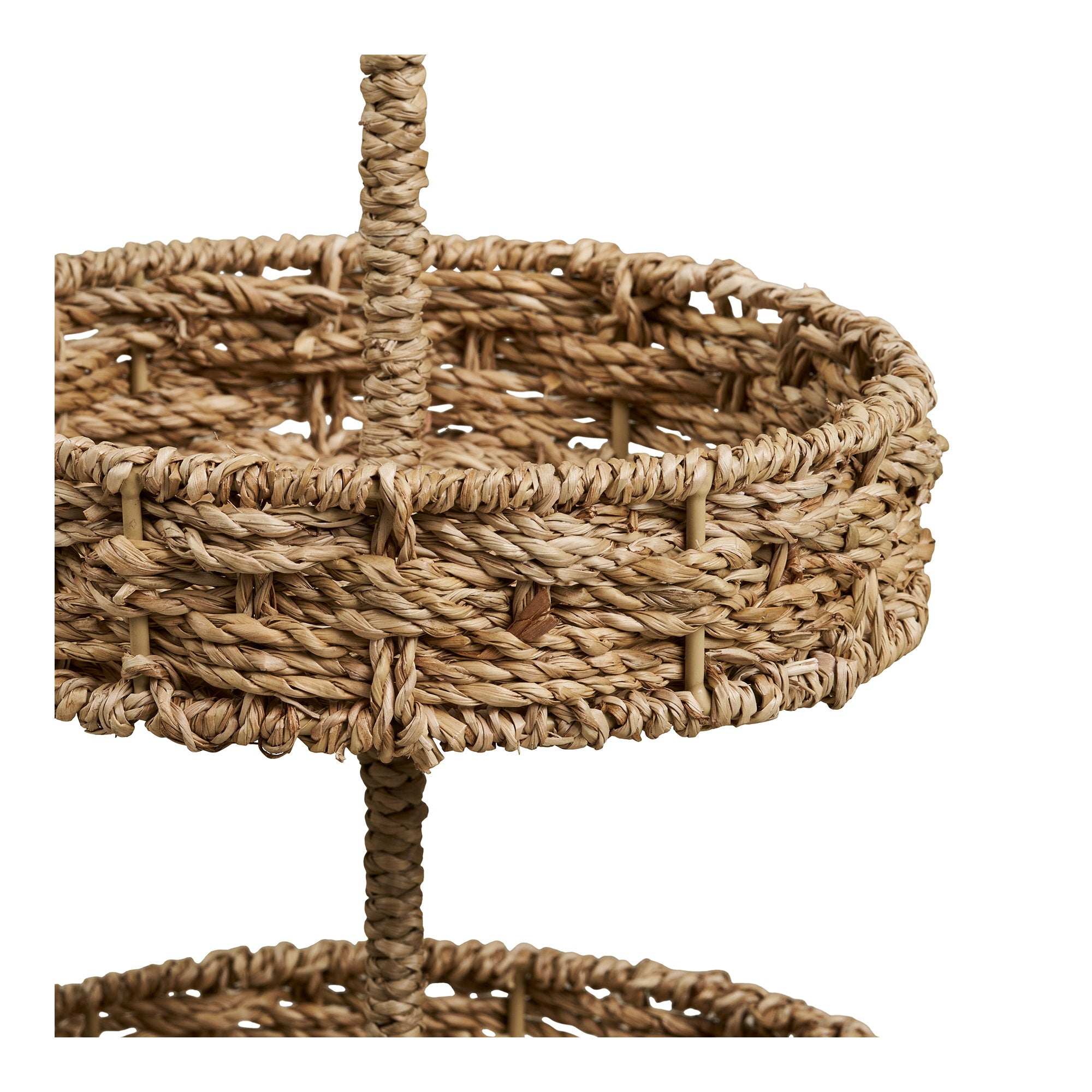 Rifbjerg Tray - Dienblad, zeegras, naturel ø25x40,5 cm