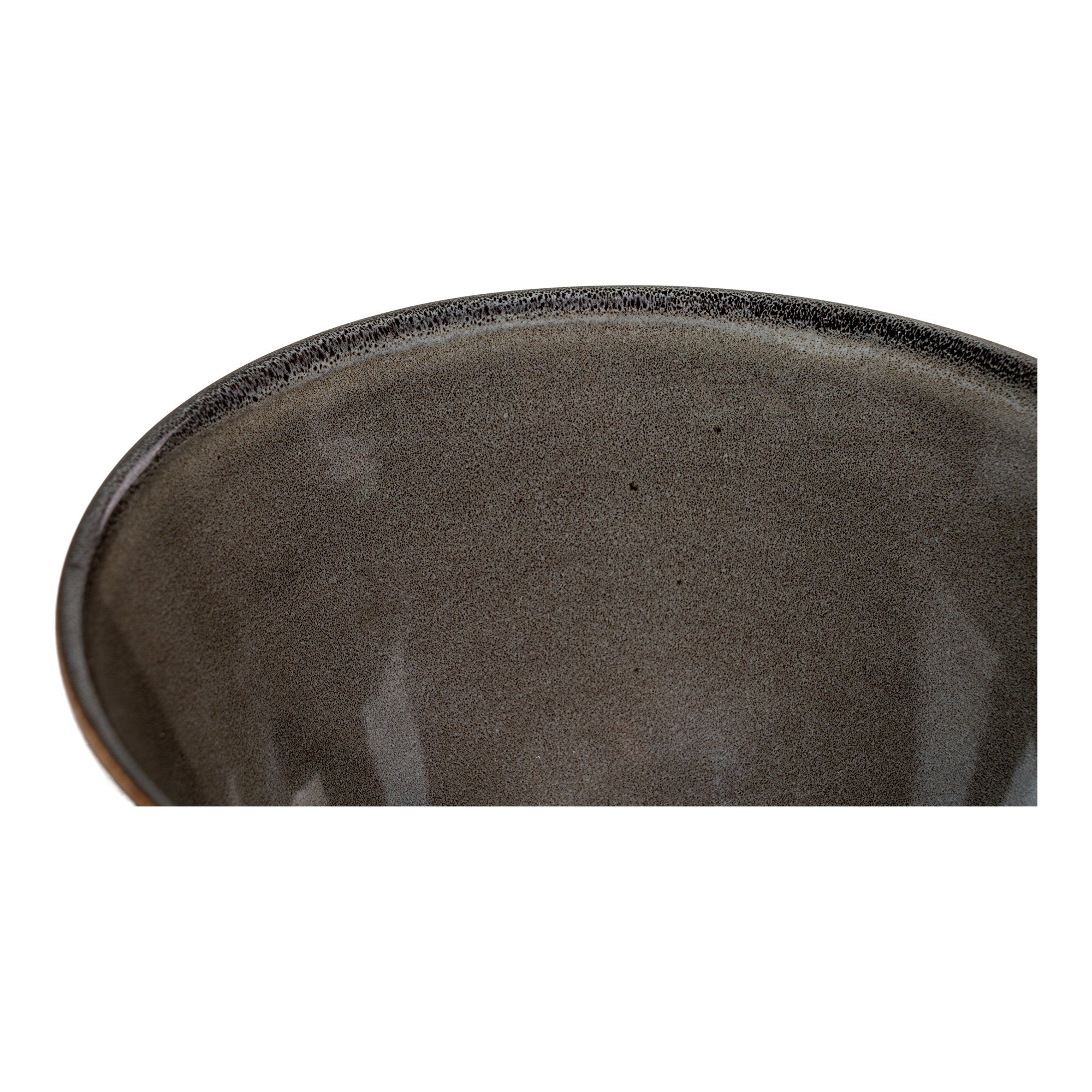 Selma Bowl - Kom, keramiek, grijs/bruin ø15x9 cm, set van 4