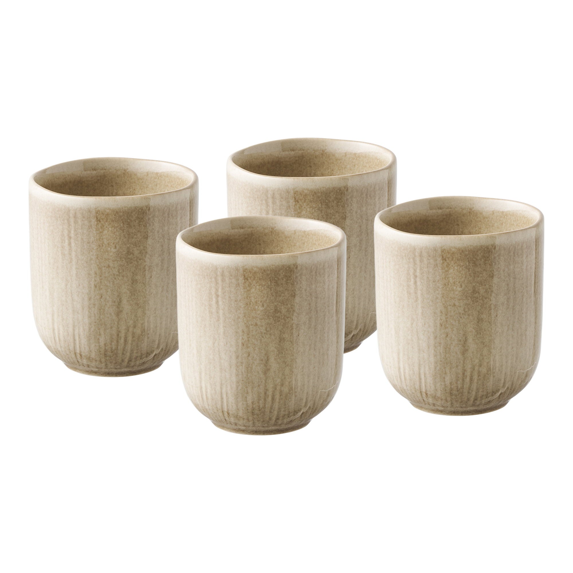 Viola Mok - Mok, keramiek, beige ø8x9,5 cm, set van 4