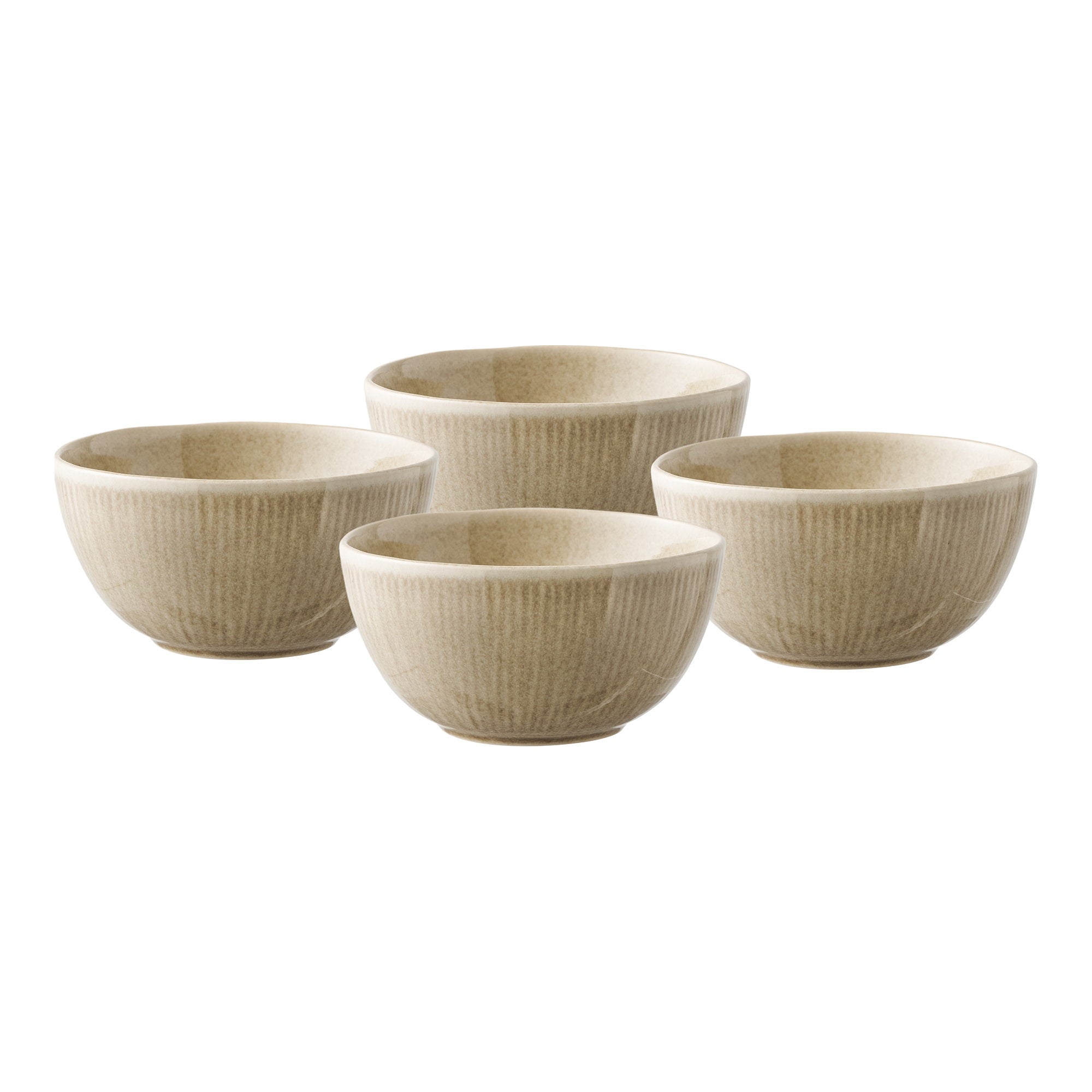 Viola Kom - keramische kom, beige, ø14,5 x 7 cm, set van 4