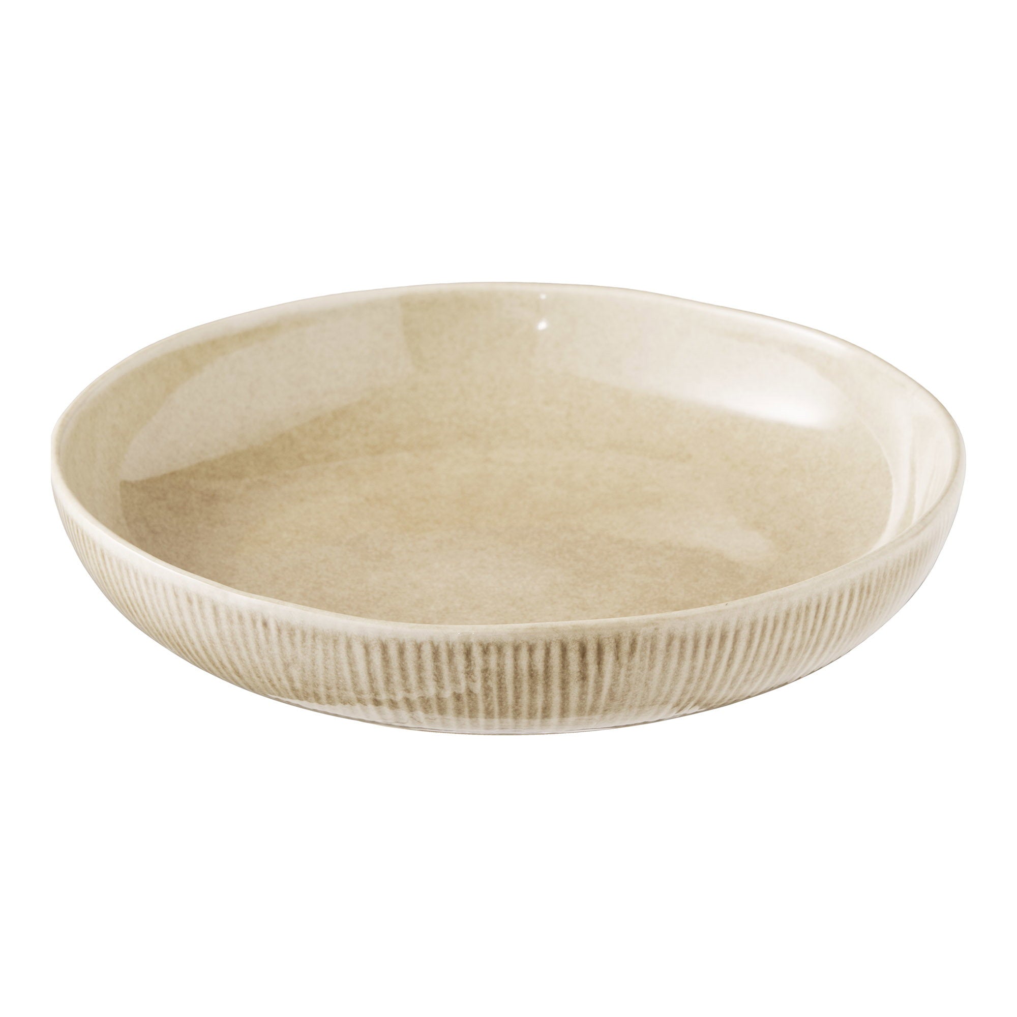 Viola serveerschaal - keramiek, beige ø27x5,8 cm