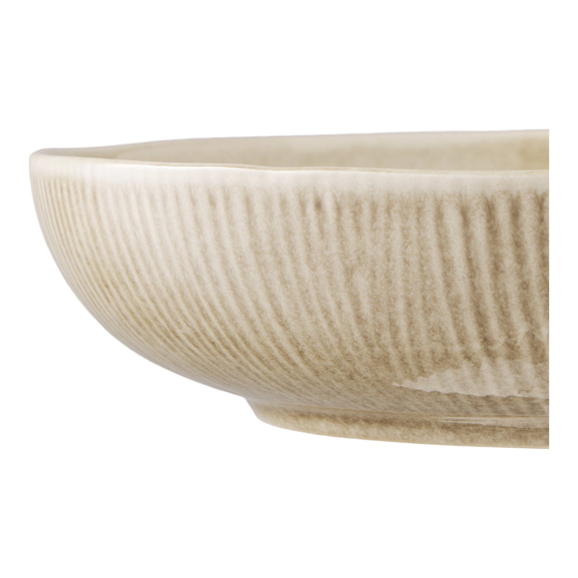 Viola serveerschaal - keramiek, beige ø27x5,8 cm