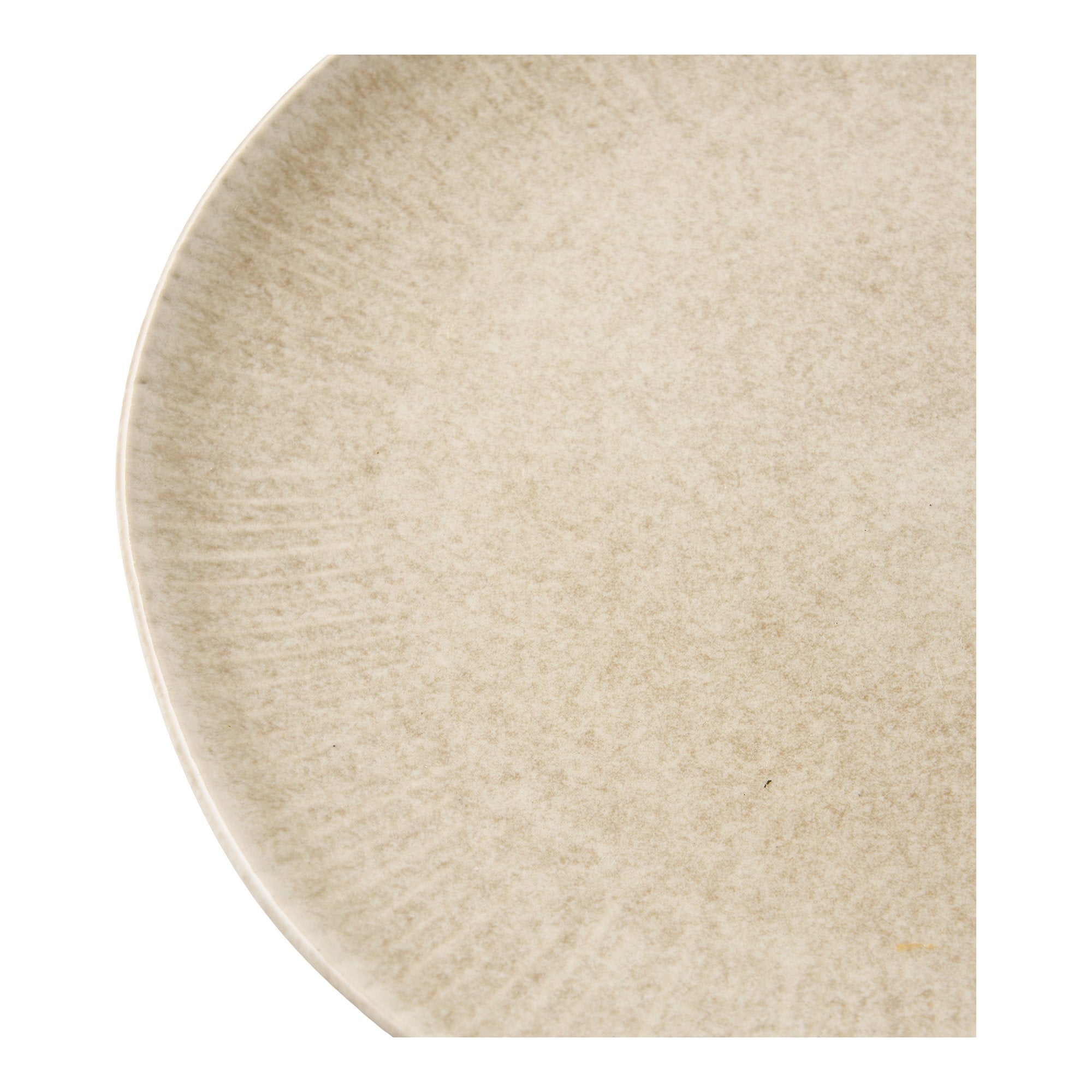 Viola Lunchbord - Lunchbord, keramiek, beige ø21 cm, set van 4