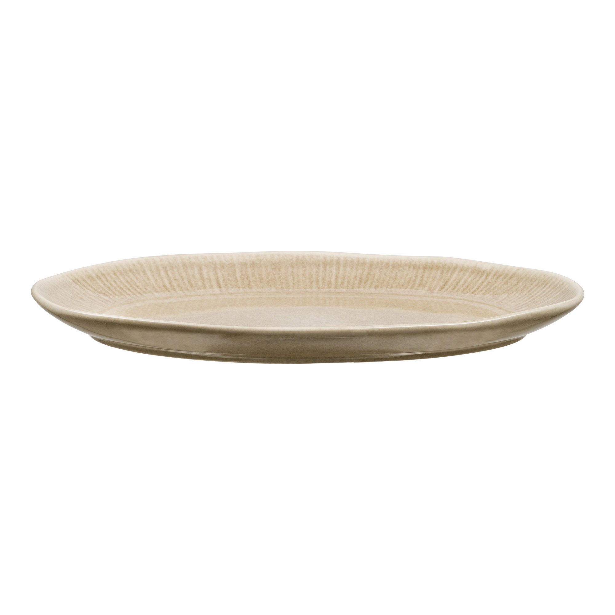 Viola serveerschaal - serveerschaal, keramiek, beige 30x21,5x2,8 cm