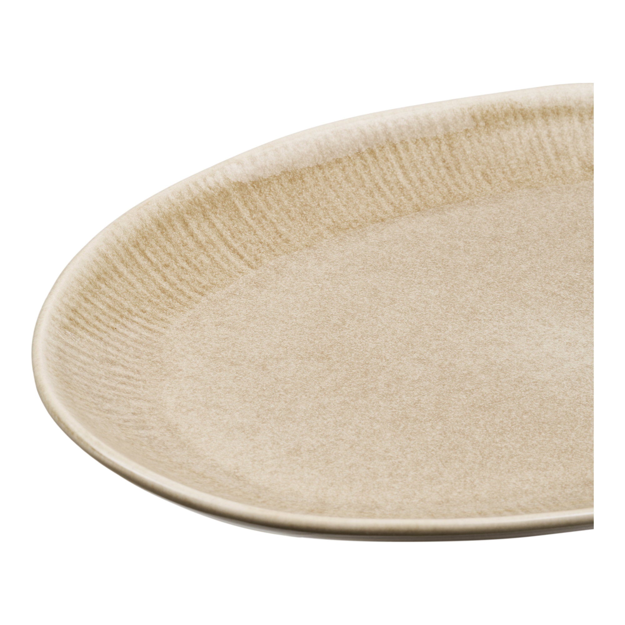 Viola serveerschaal - serveerschaal, keramiek, beige 30x21,5x2,8 cm