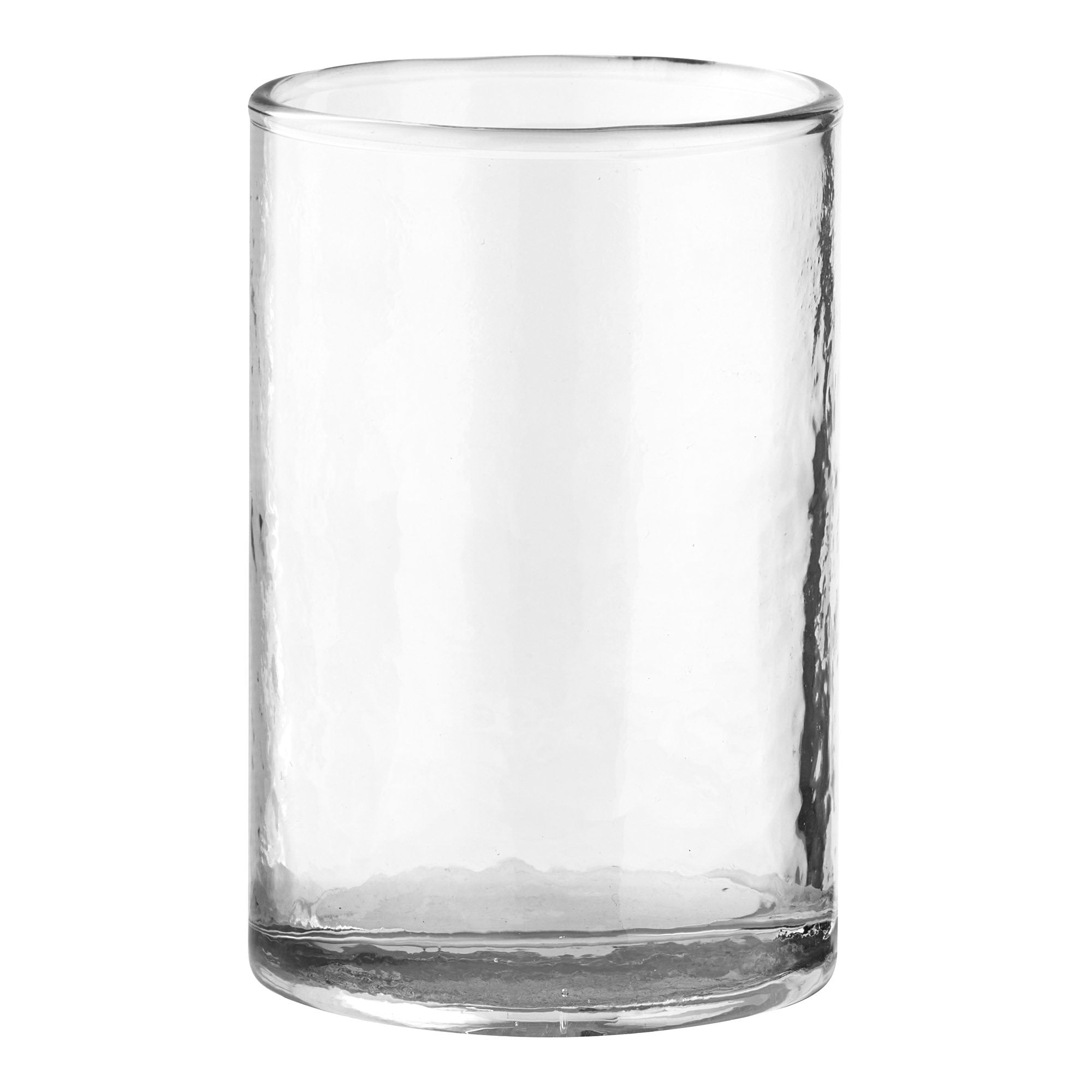 Nalanda Hammared Tumbler - Hammared-tumbler, helder, set van 4 ø7x10 cm