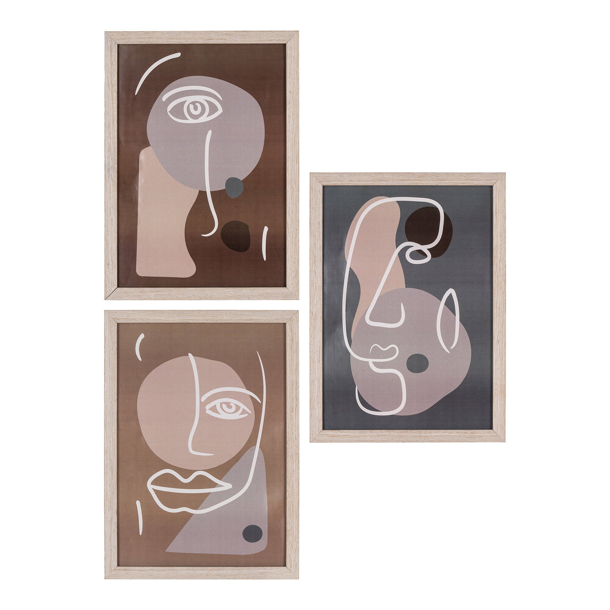 Madison lijstenset - Lijstenset, naturel set van 3