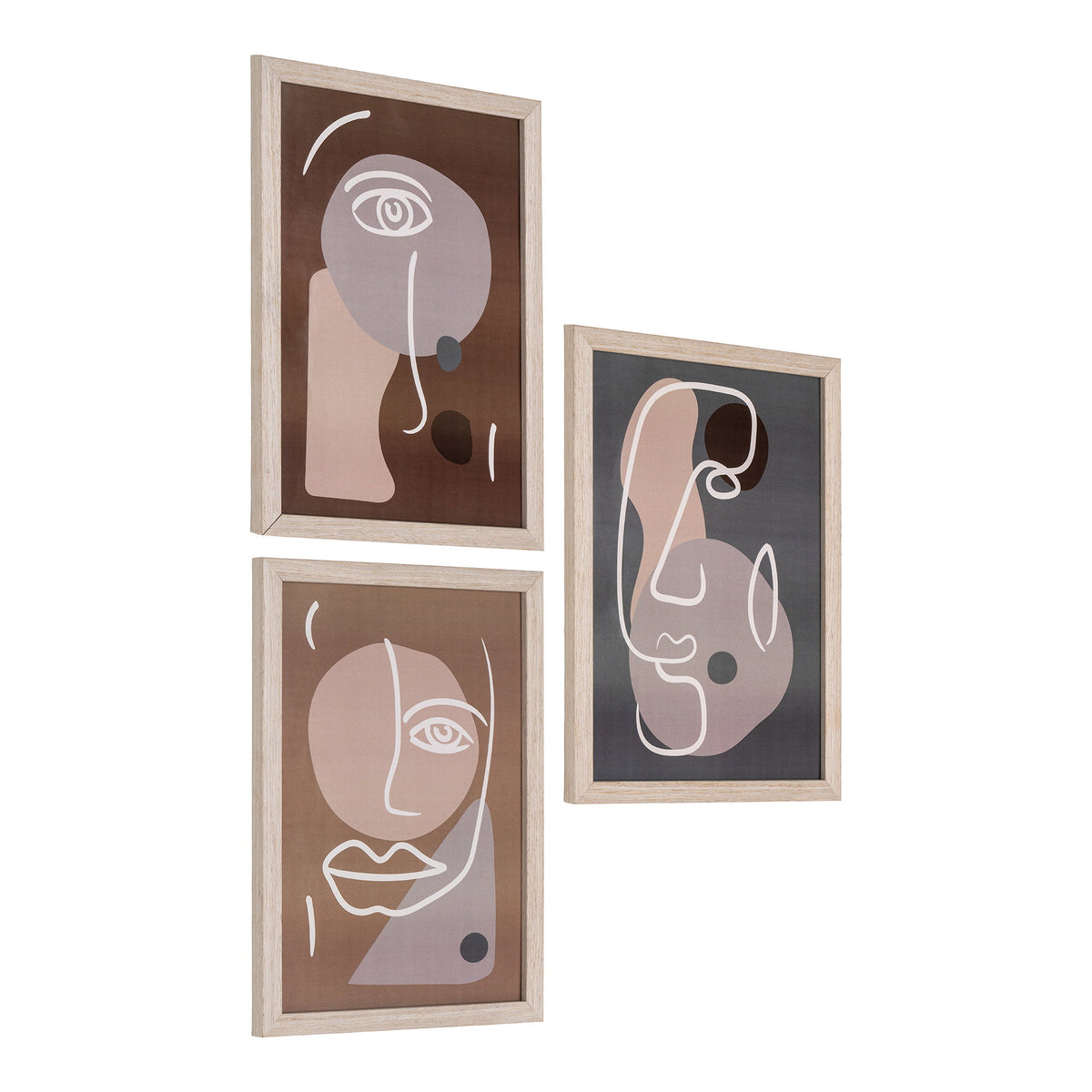 Madison lijstenset - Lijstenset, naturel set van 3