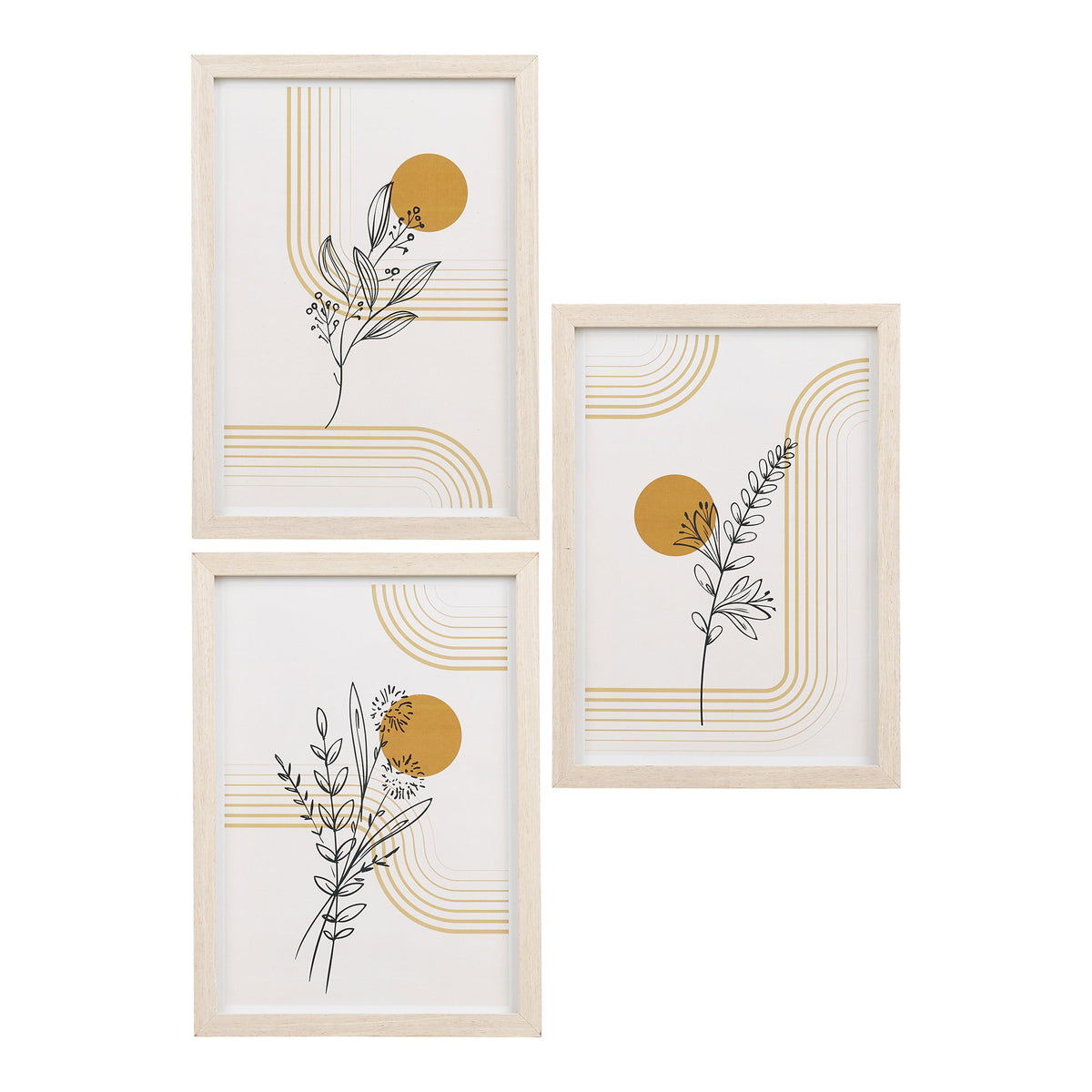 Madison lijstenset - Lijstenset, naturel set van 3