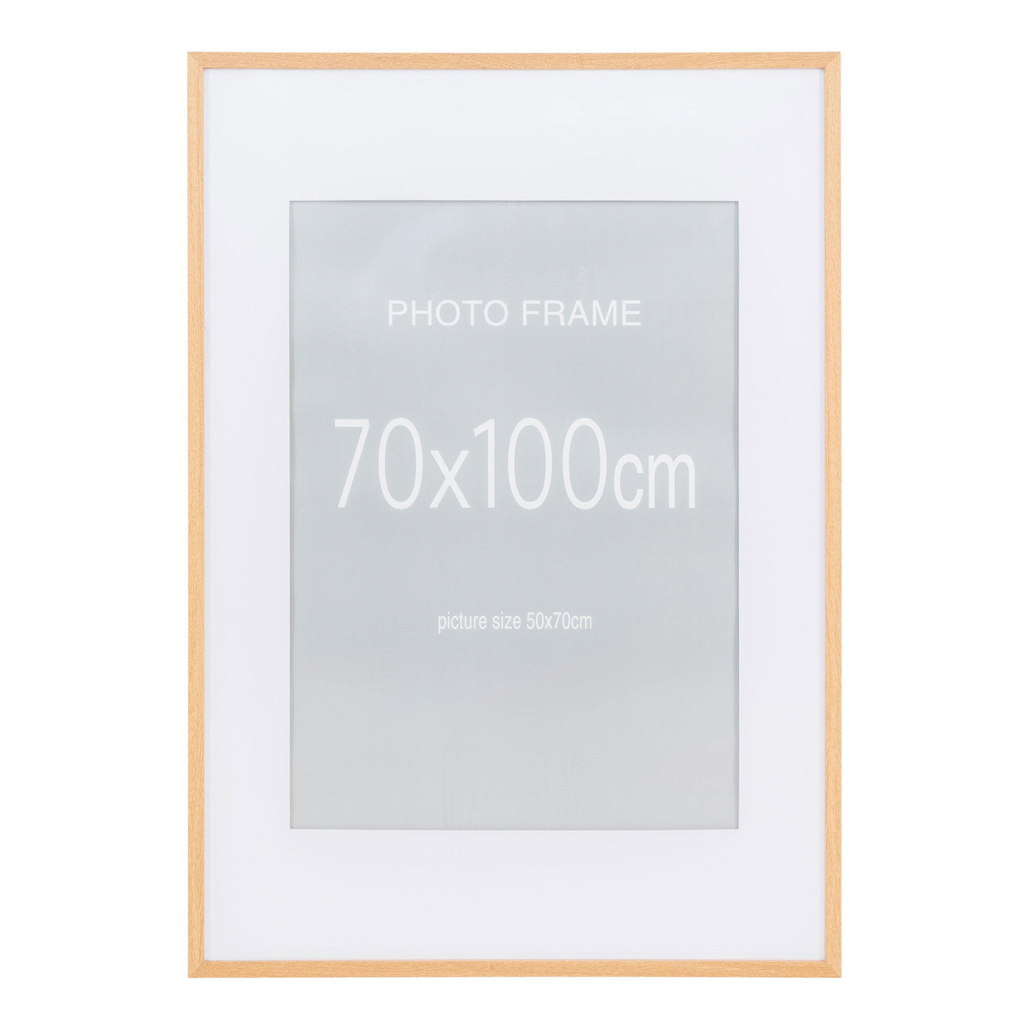 Marbella Frame - Lijst, MDF/glas, naturel 70x100 cm, set van 5