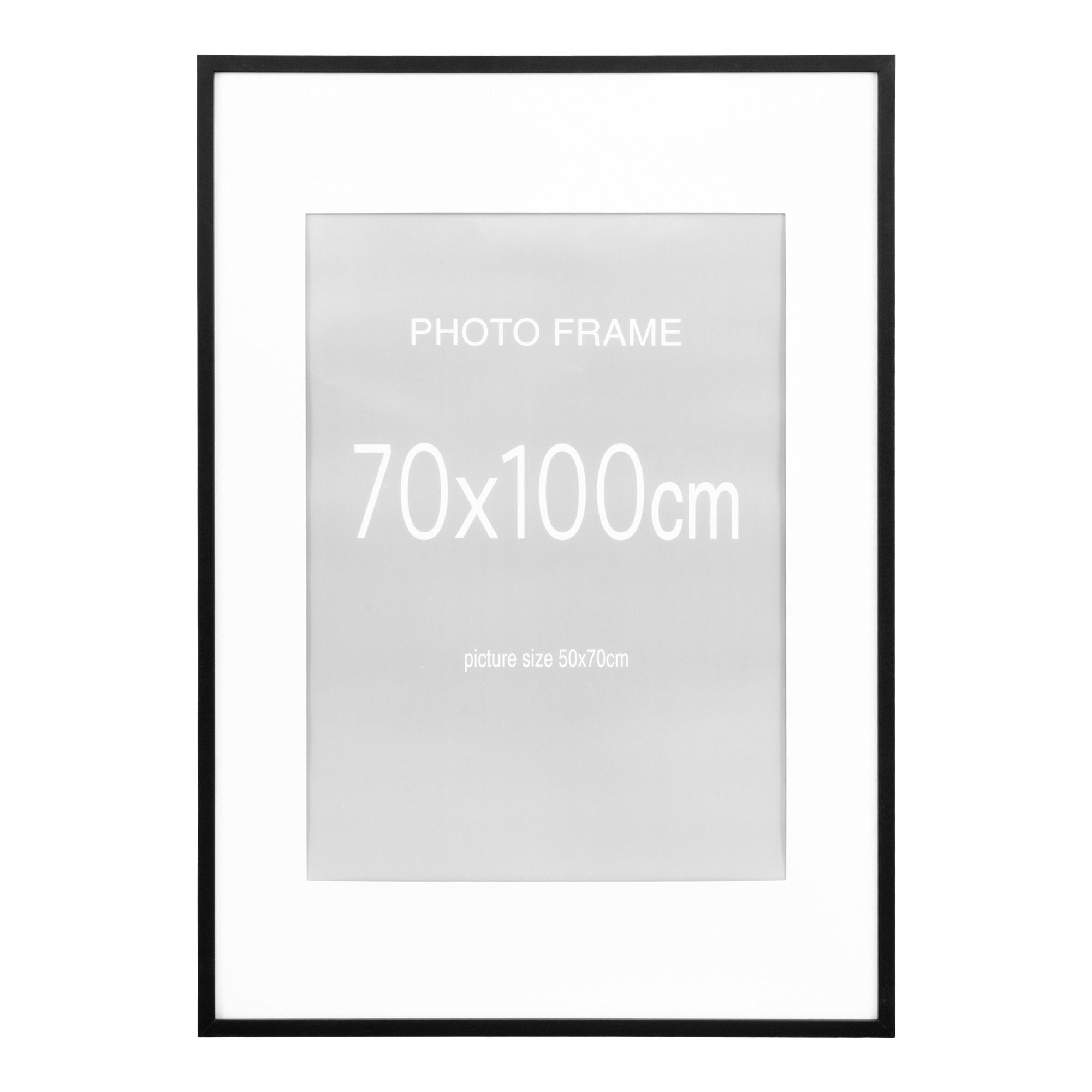 Marbella Frame - Lijst, MDF/glas, zwart 70x100 cm, set van 5