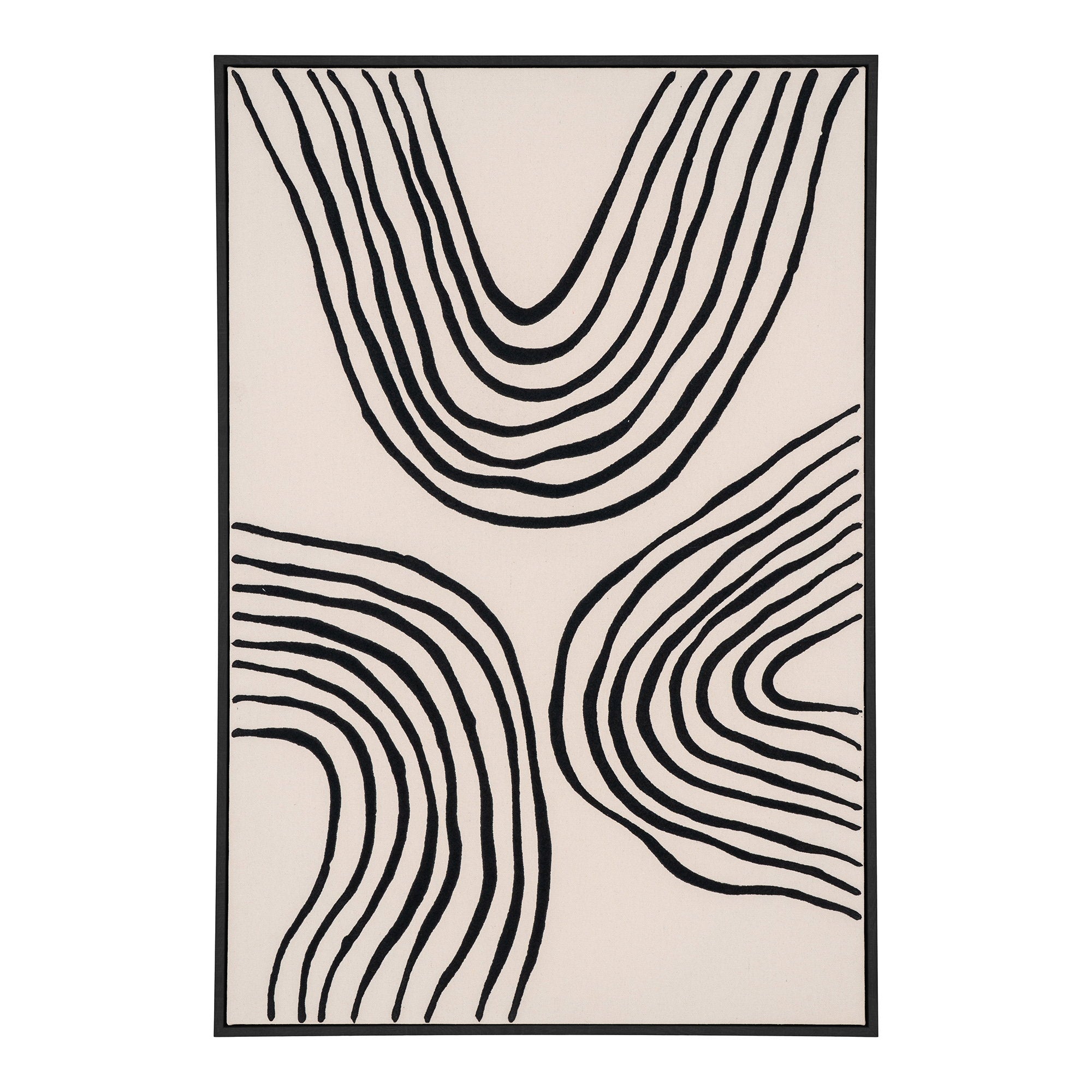 Lipari Canvasprint - Canvasprint, canvas, zwart/beige, Nr. 2 60x90 cm