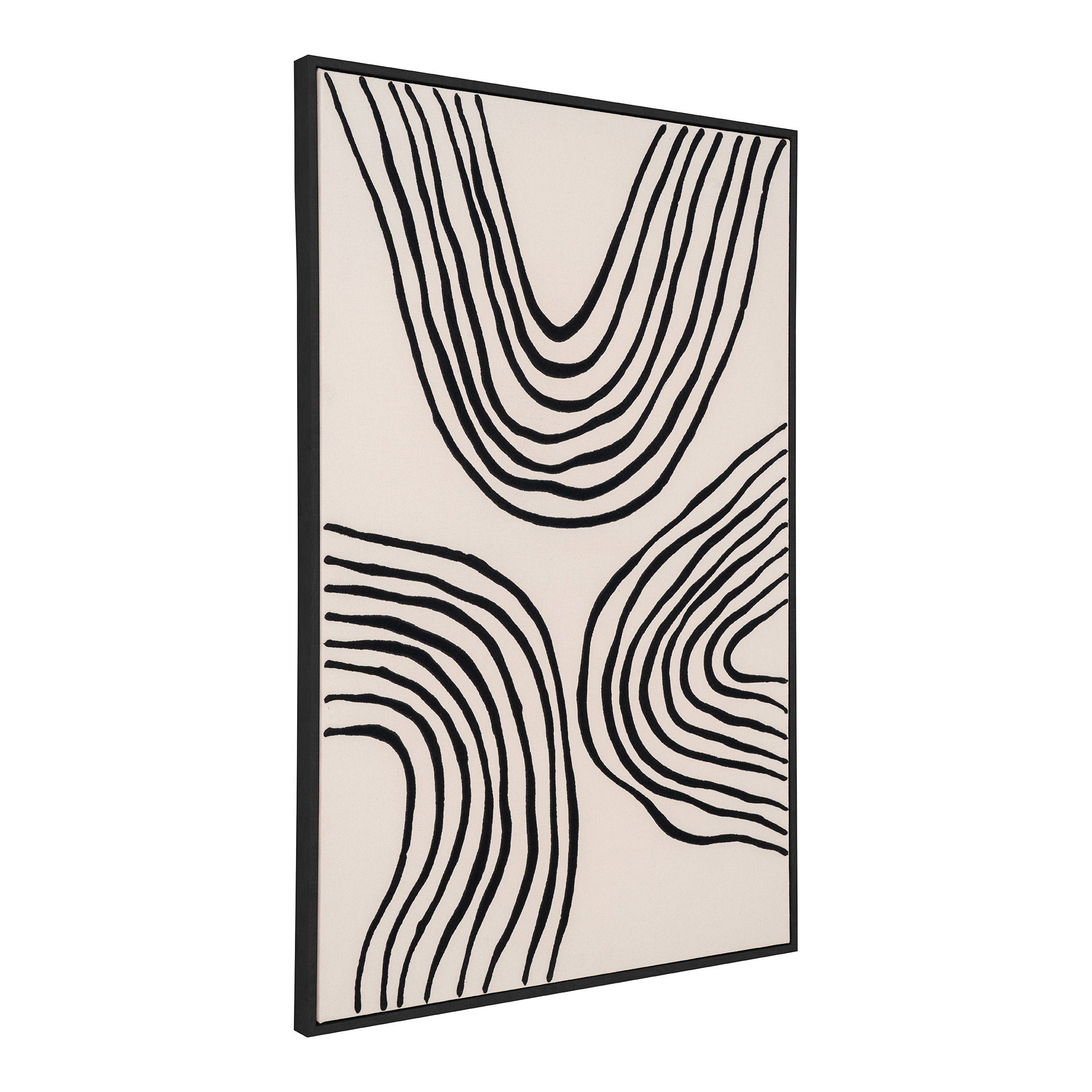 Lipari Canvasprint - Canvasprint, canvas, zwart/beige, Nr. 2 60x90 cm