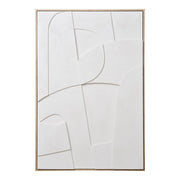 Madeline reliëf wanddecoratie - reliëf wanddecoratie, wit, nr. 1 60x90 cm