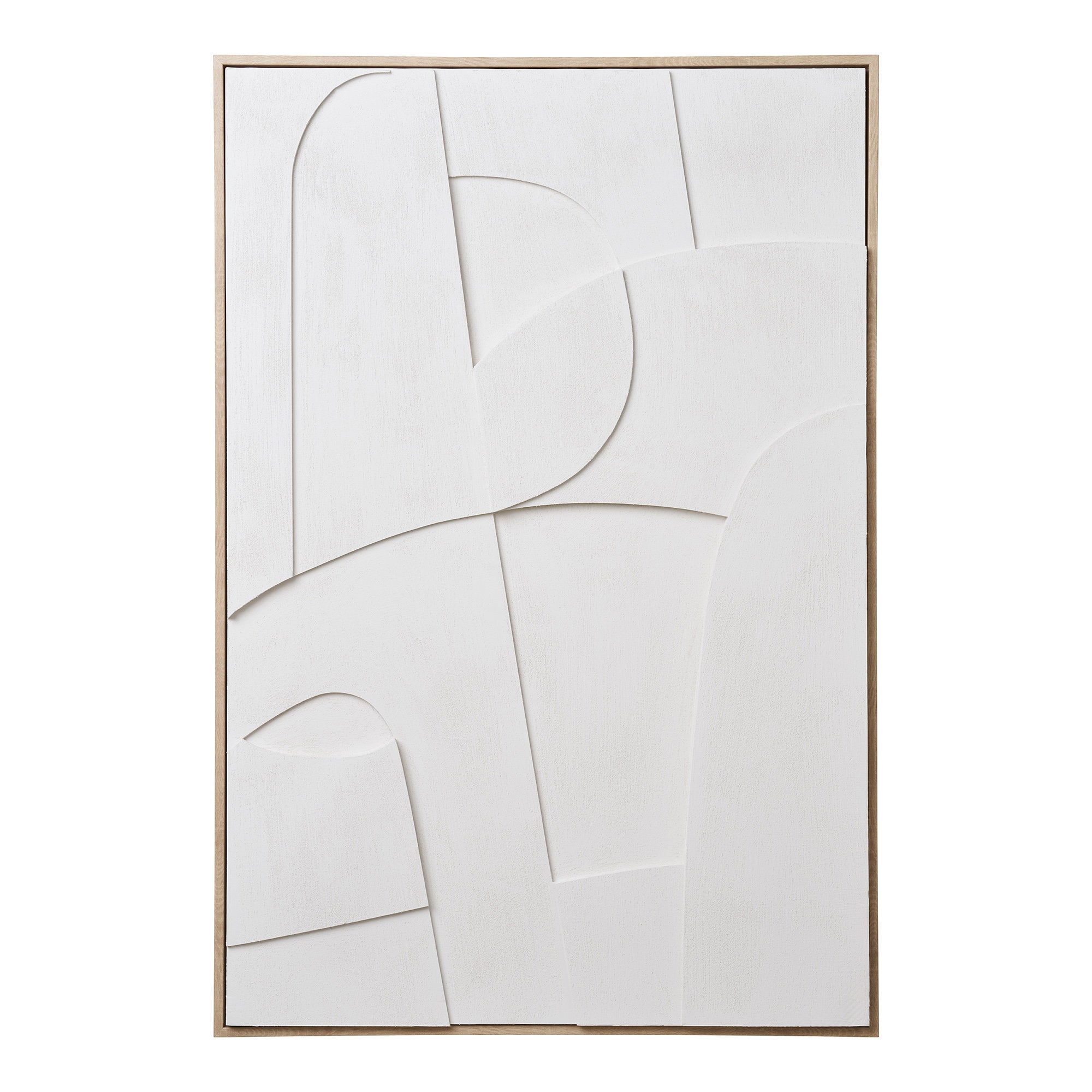 Madeline reliëf wanddecoratie - reliëf wanddecoratie, wit, nr. 1 60x90 cm