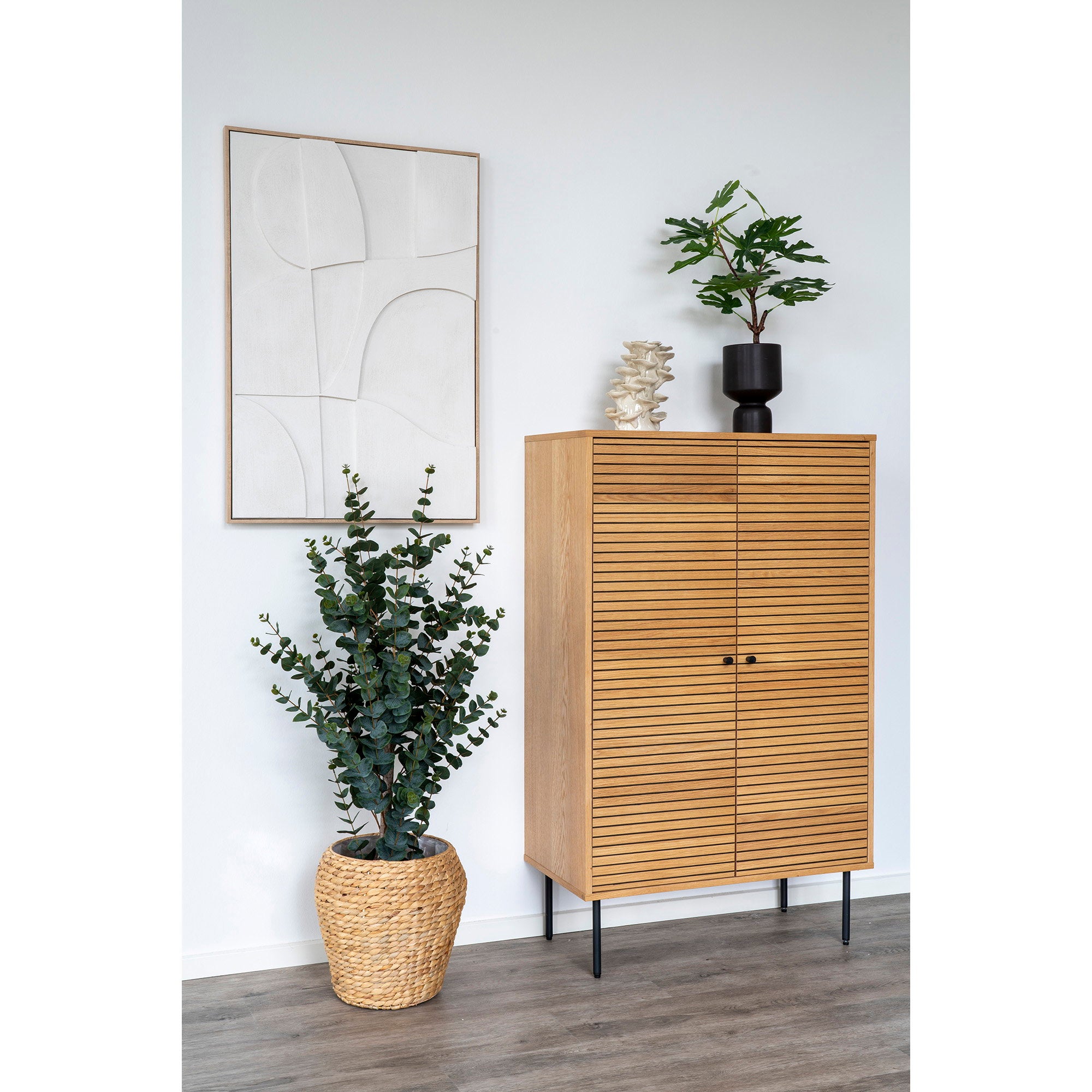 Madeline reliëfwanddecoratie - reliëfwanddecoratie, wit, nr. 2 60x90 cm