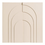 Ina wanddecoratie - reliëf wanddecoratie, beige 60 x 60 cm