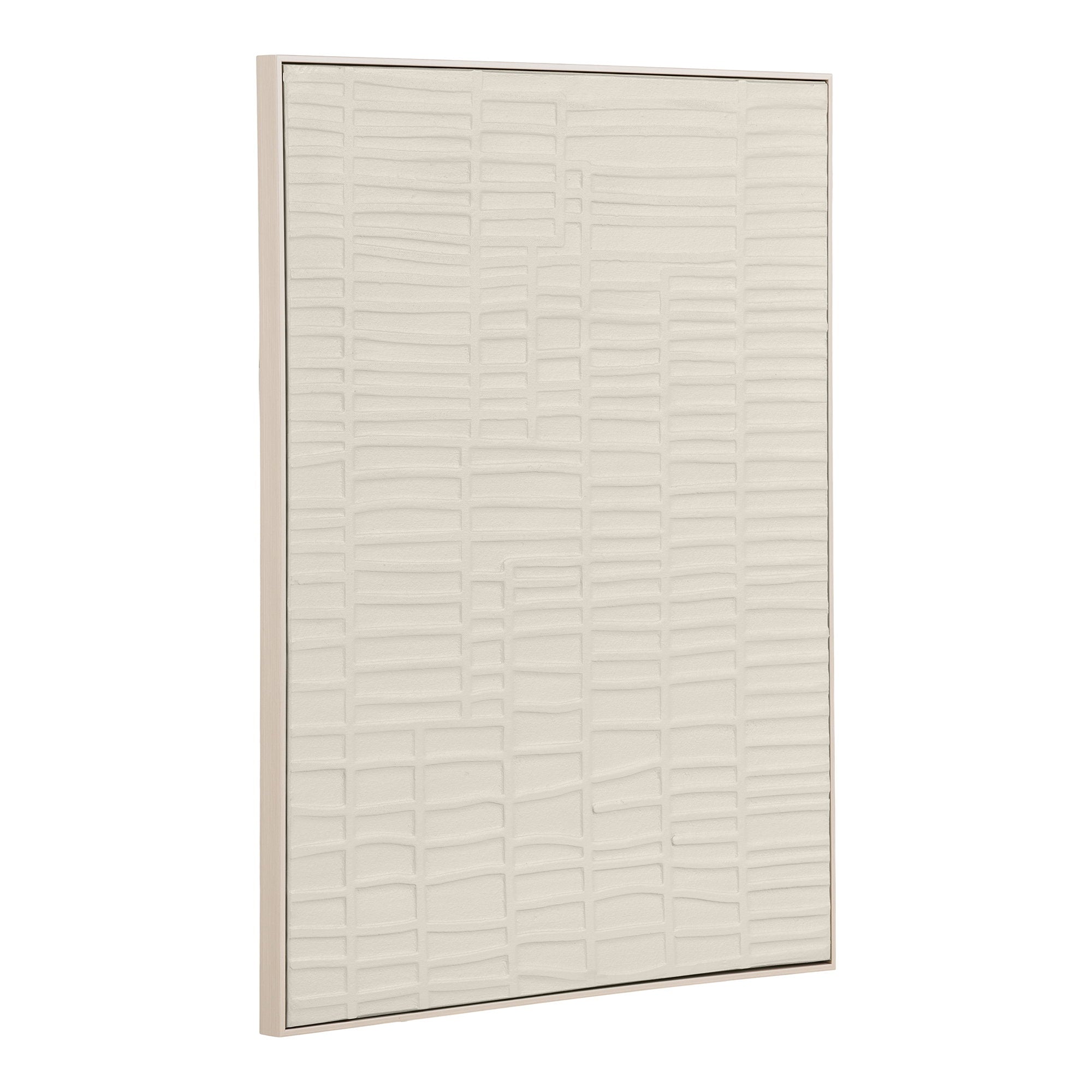 Ena Wanddecoratie - Reliëf wanddecoratie, beige 60x80 cm