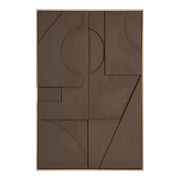 Isabella reliëfwanddecoratie - reliëfwanddecoratie, bruin, nr. 1 60x90 cm