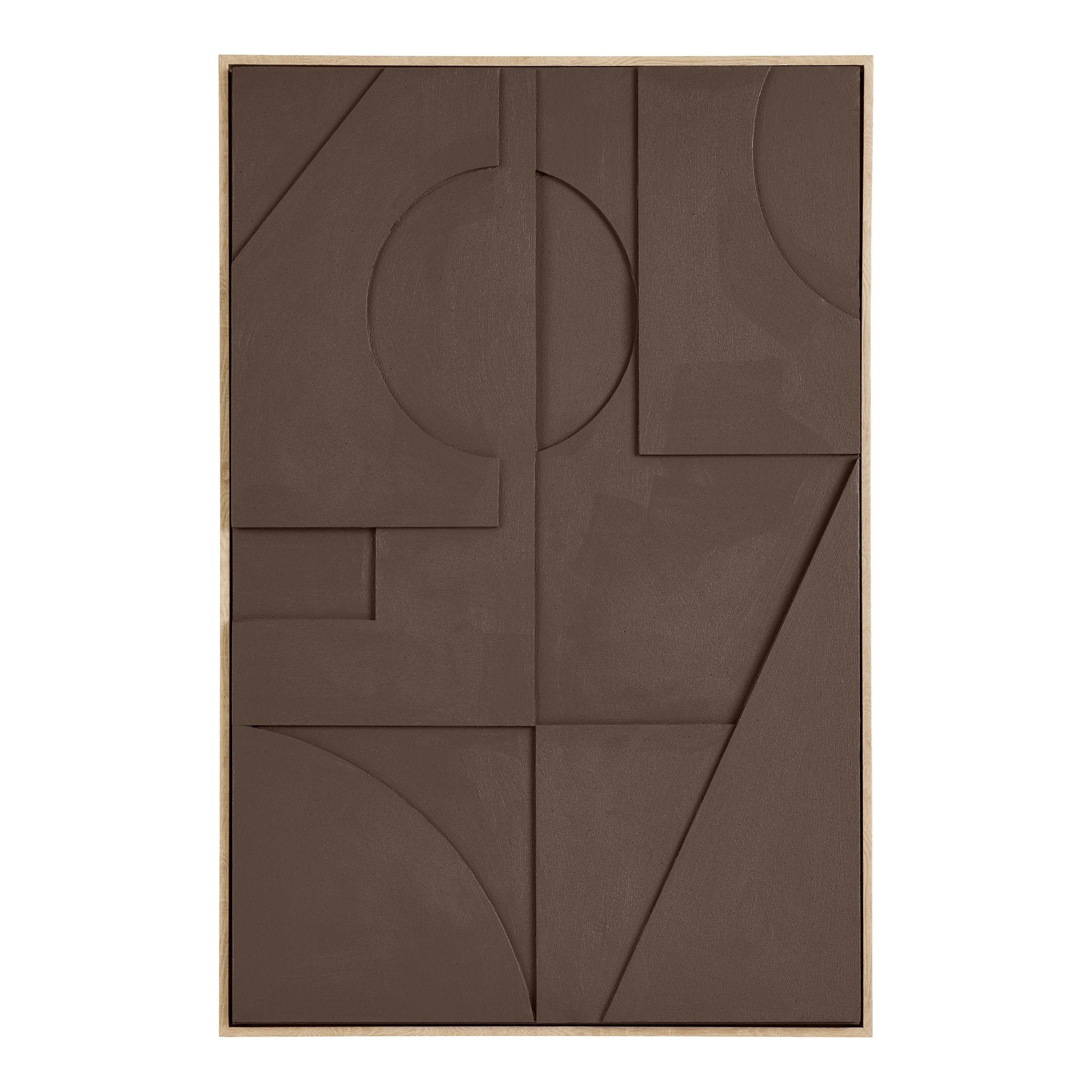 Isabella reliëfwanddecoratie - reliëfwanddecoratie, bruin, nr. 1 60x90 cm