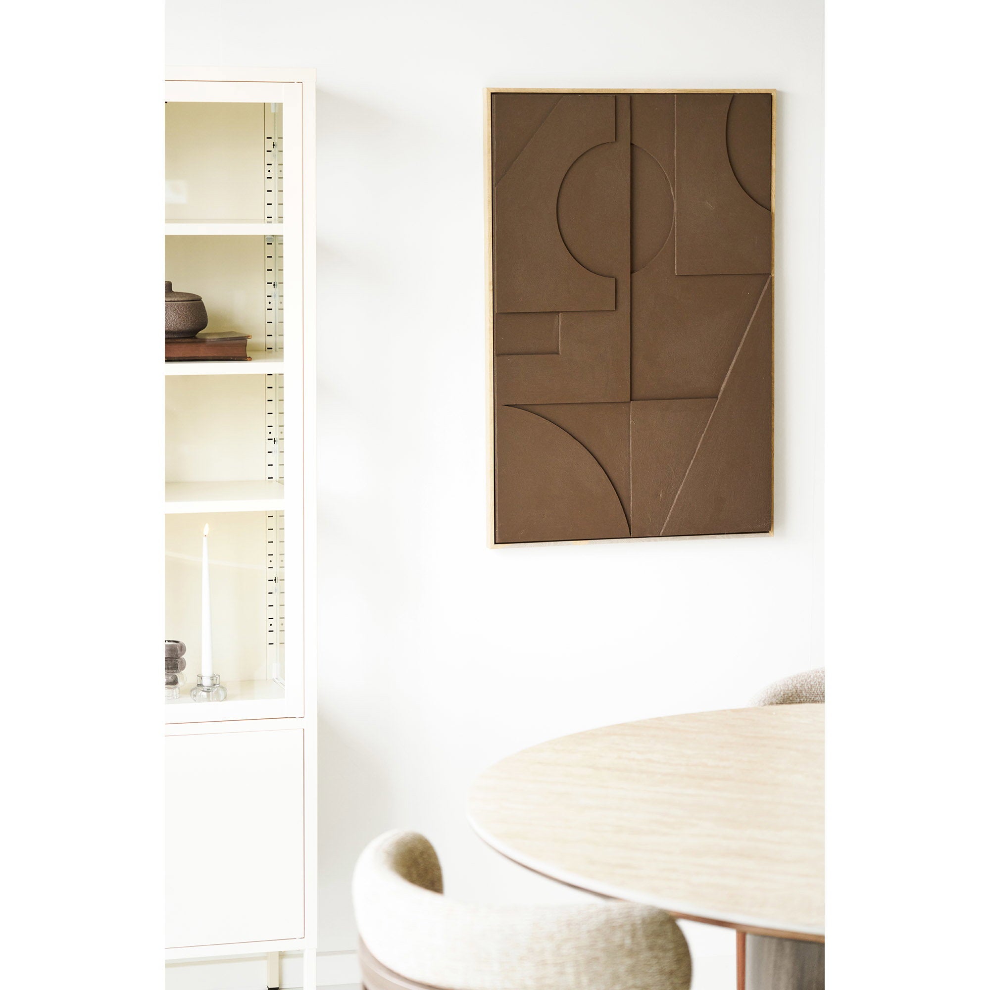 Isabella reliëfwanddecoratie - reliëfwanddecoratie, bruin, nr. 1 60x90 cm