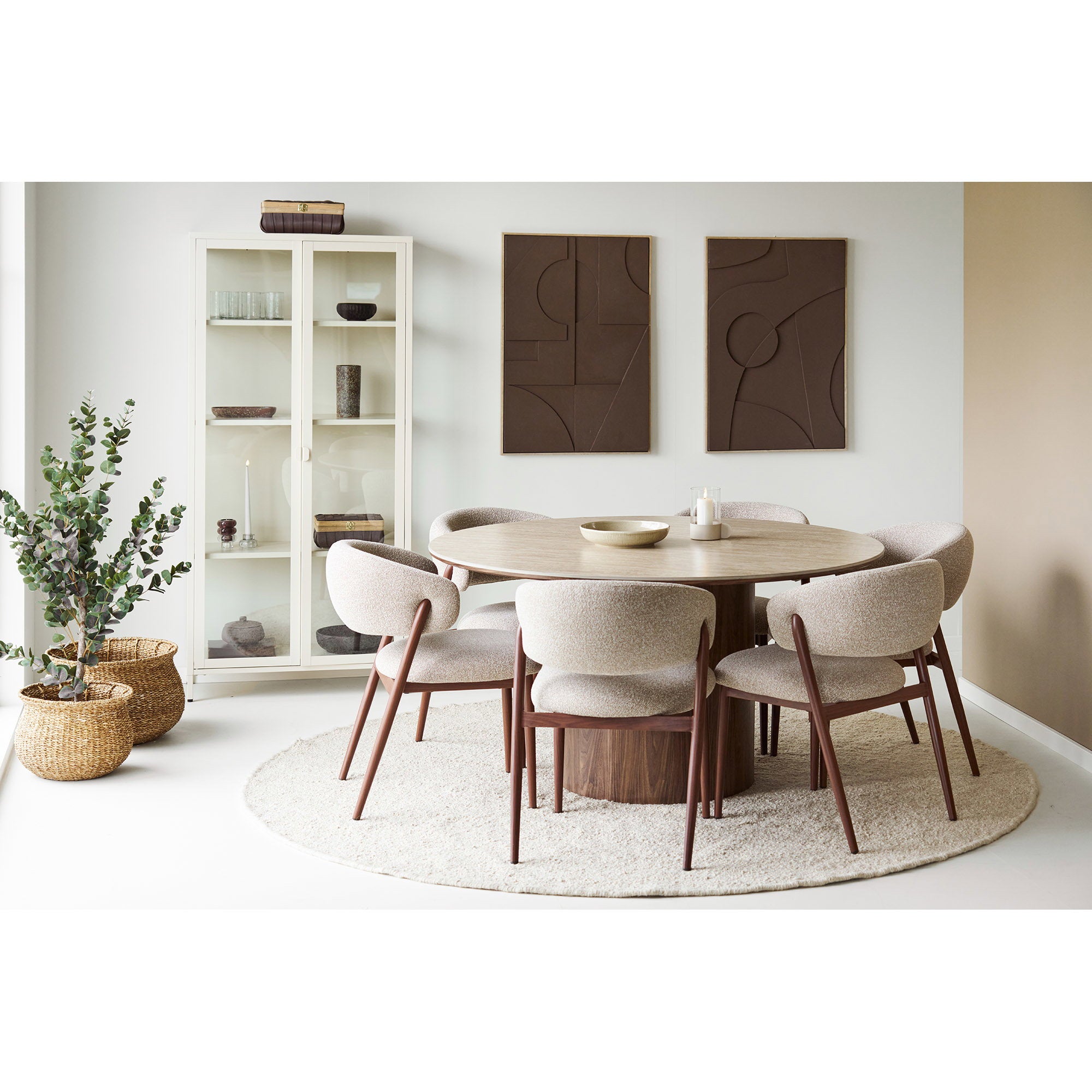 Isabella reliëfwanddecoratie - reliëfwanddecoratie, bruin, nr. 1 60x90 cm