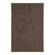 Isabella Reliëf Wanddecoratie - Reliëf wanddecoratie, bruin, nr. 2 60x90 cm